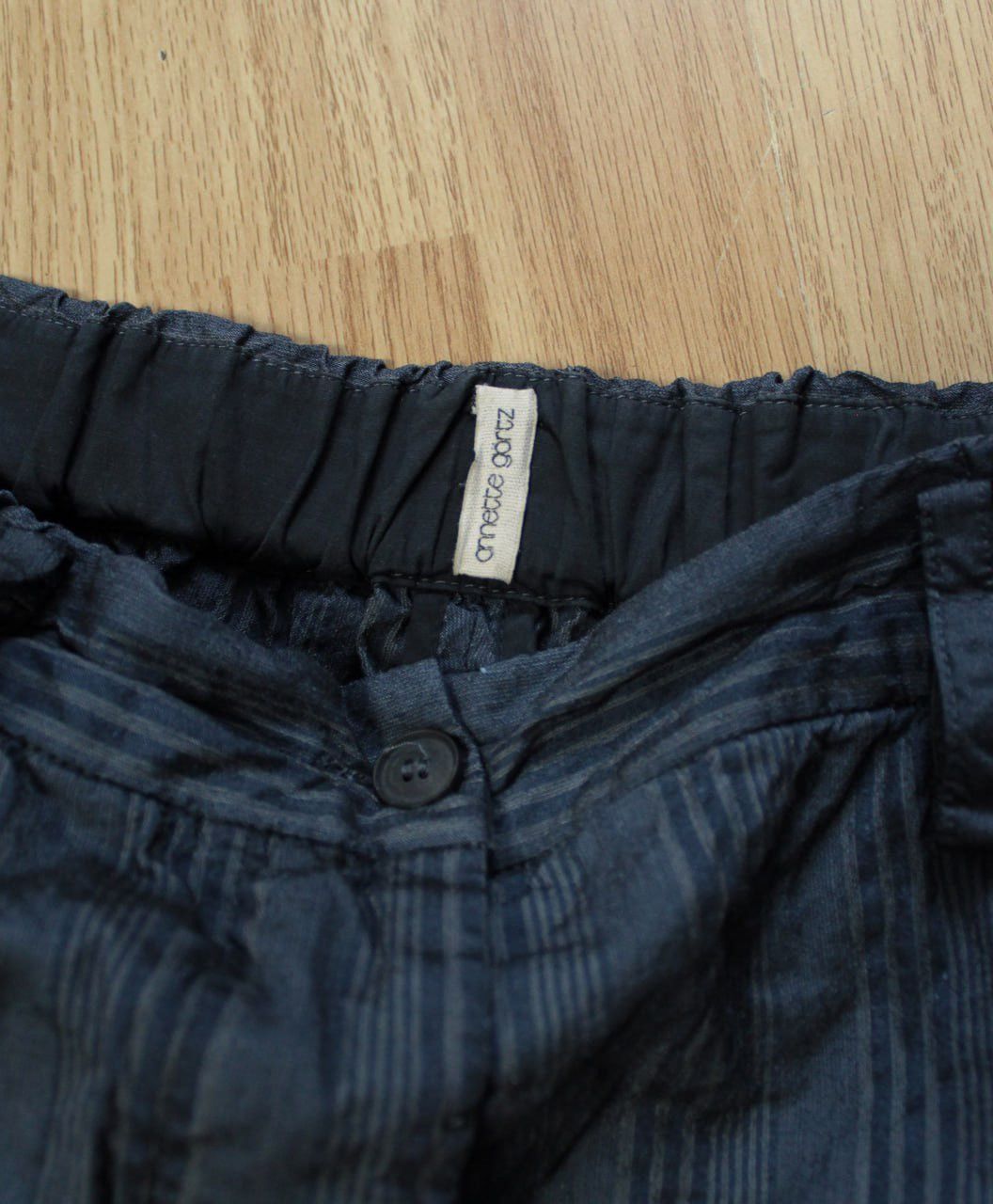 Annette Gortz 🔥 Annette Gortz Baggy Trousers Pants Striped Blue Wide Size 26" / US 2 / IT 38 - 4 Thumbnail