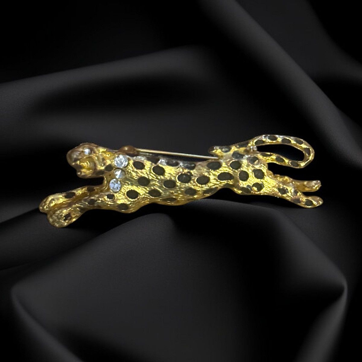 Vintage Vintage gold tone leopard brooch Size ONE SIZE - 1 Thumbnail