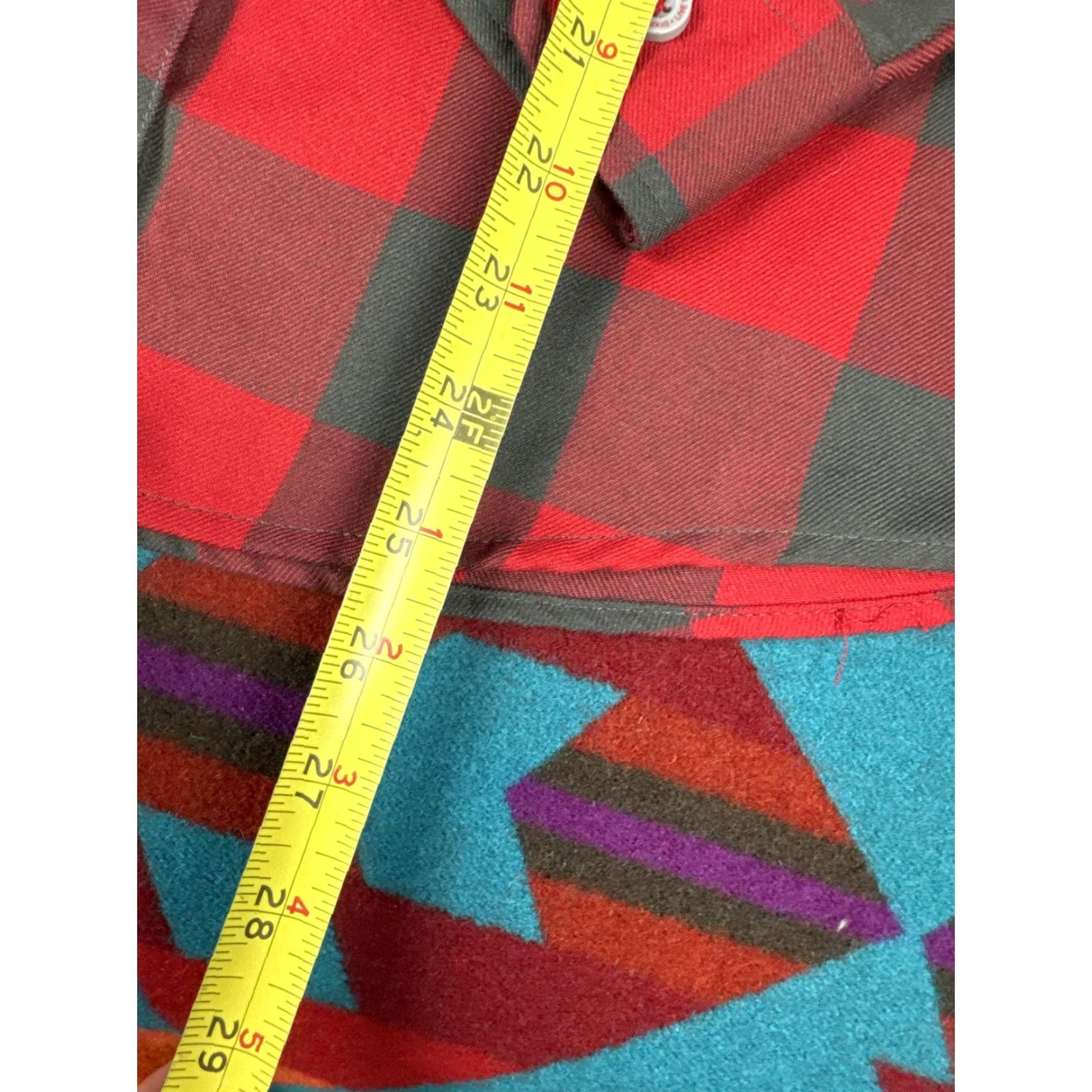 CO Dixxon Flannel Co Plaid 50 50 Fifty Fifty Women’s S Shirt Multicolor Plaid Flannel Button-Up Small Size Womens Shirt Size S / US 4 / IT 40 - 5 Thumbnail