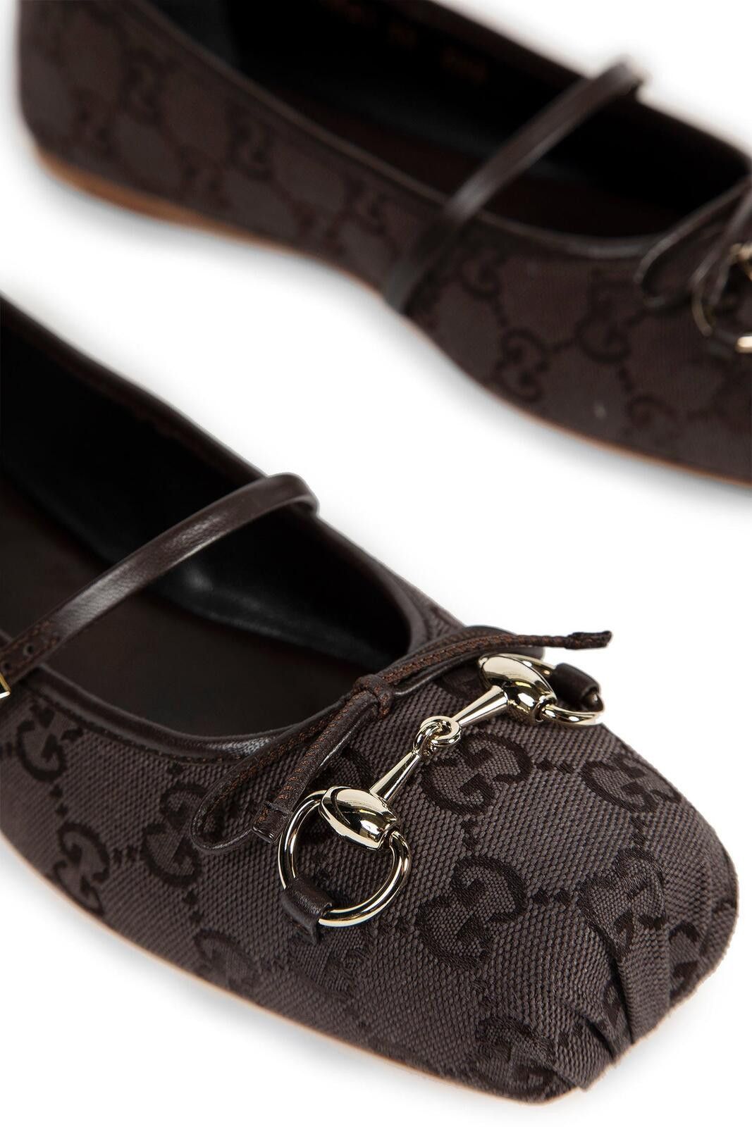 Gucci Gucci Bow Horsebit Tweed Ballet Flat Size ONE SIZE - 3 Thumbnail