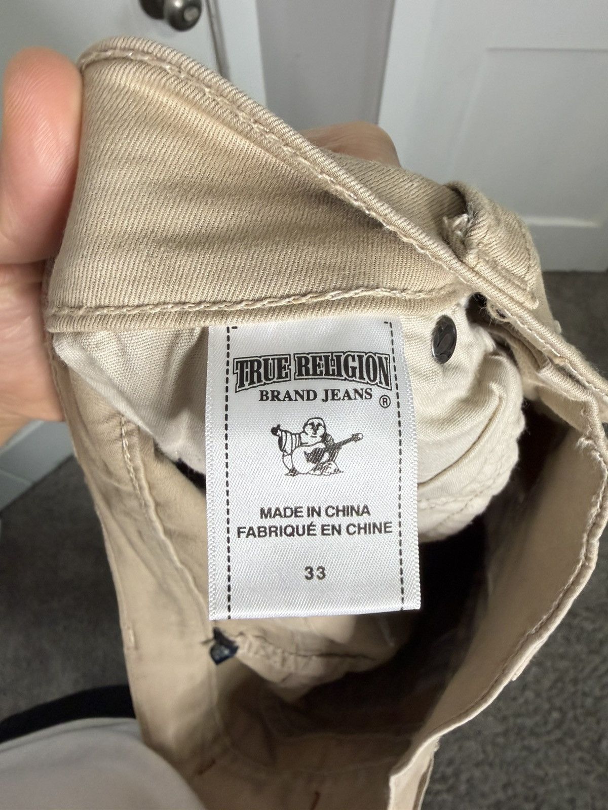 True Religion True Religion Khaki/Beige Pants Size/33 Size US 33 - 7 Thumbnail