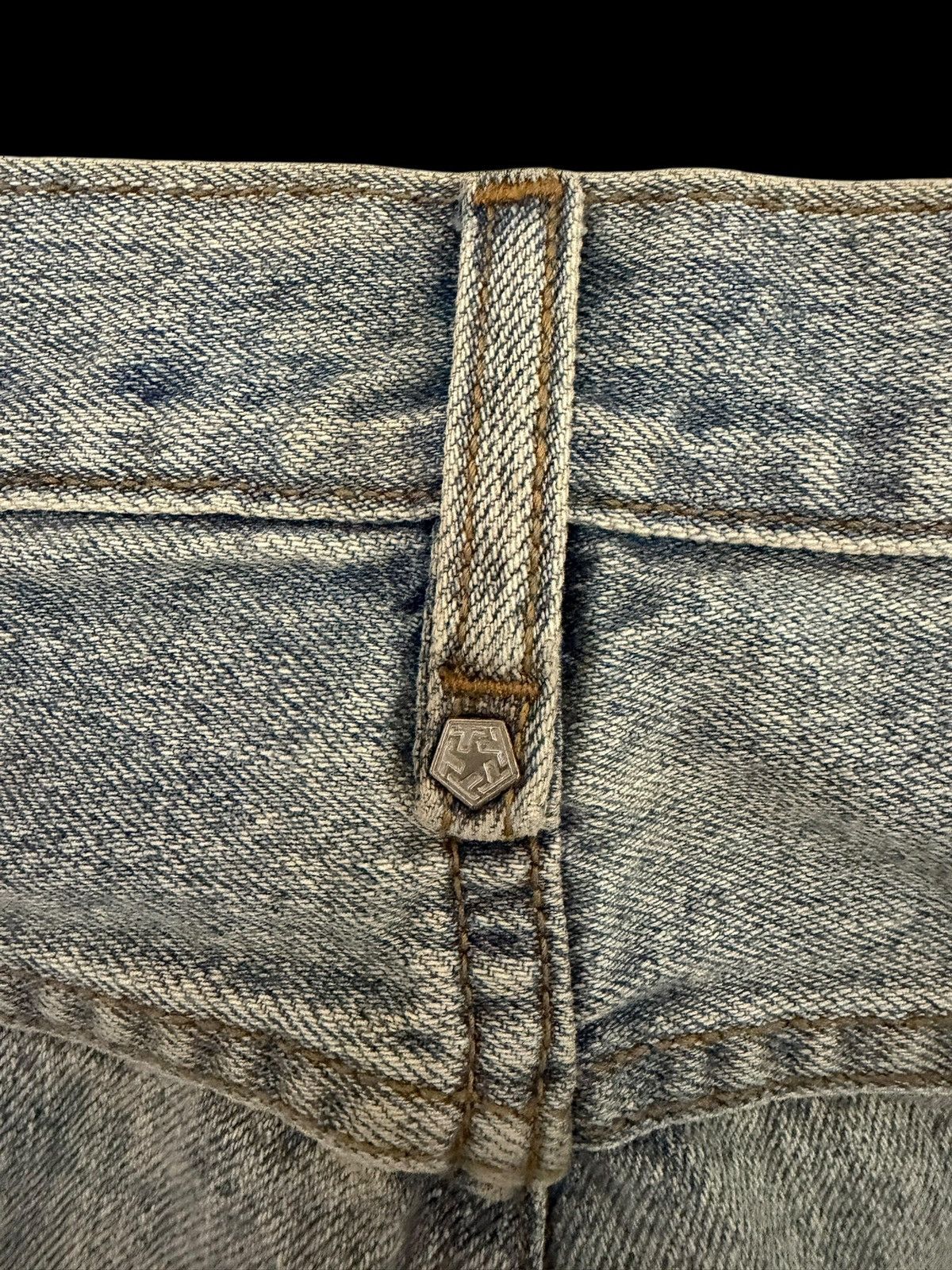 Tribal Streetwear Y2K 🔥 TRIBAL FADE BLUE WASHED BAGGY LOOSE DENIM JEANS Size US 38 / EU 54 - 13 Thumbnail