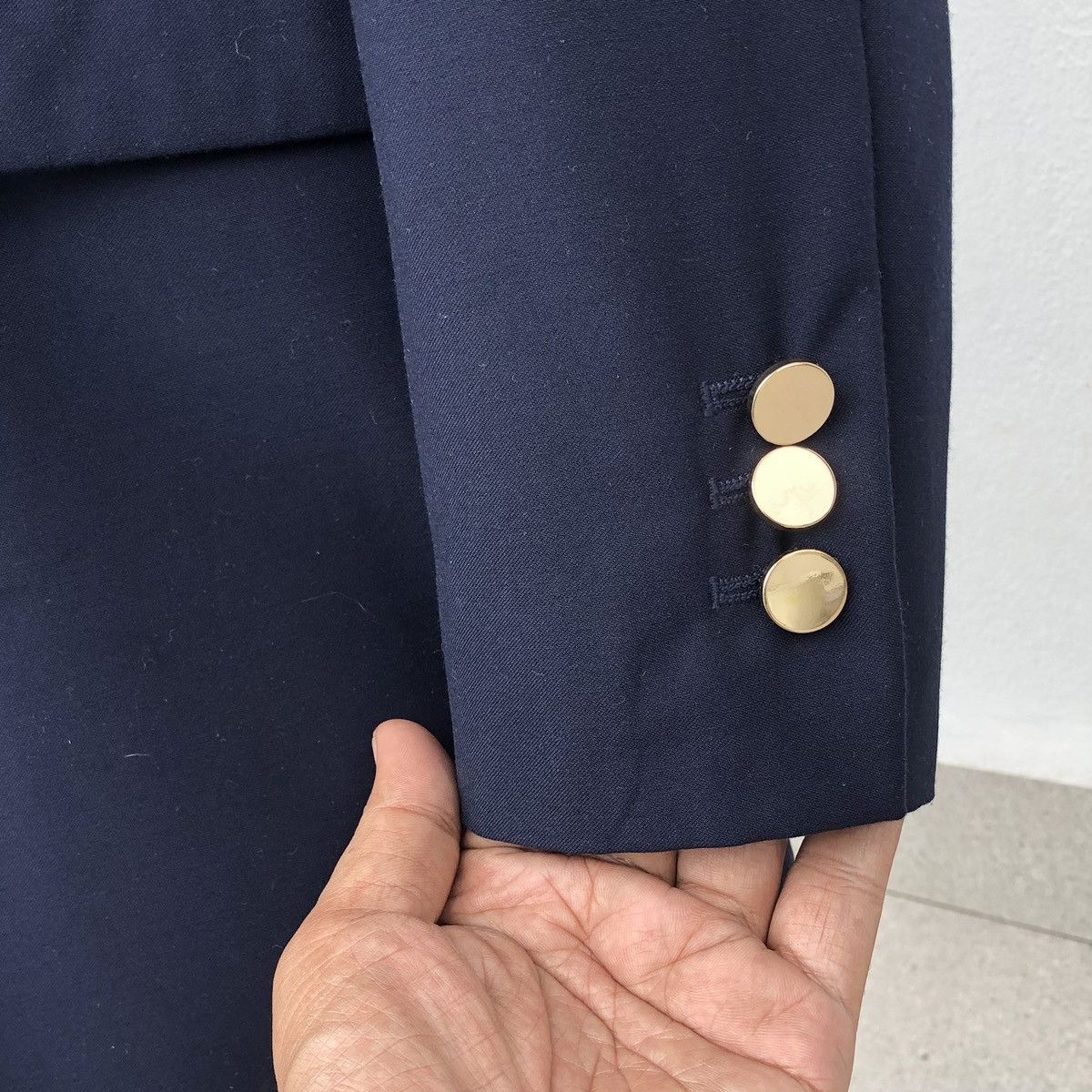 Denime Denime Japan Golden Button Navy Blue Blazer Jacket Size US S / EU 44-46 / 1 - 8 Thumbnail