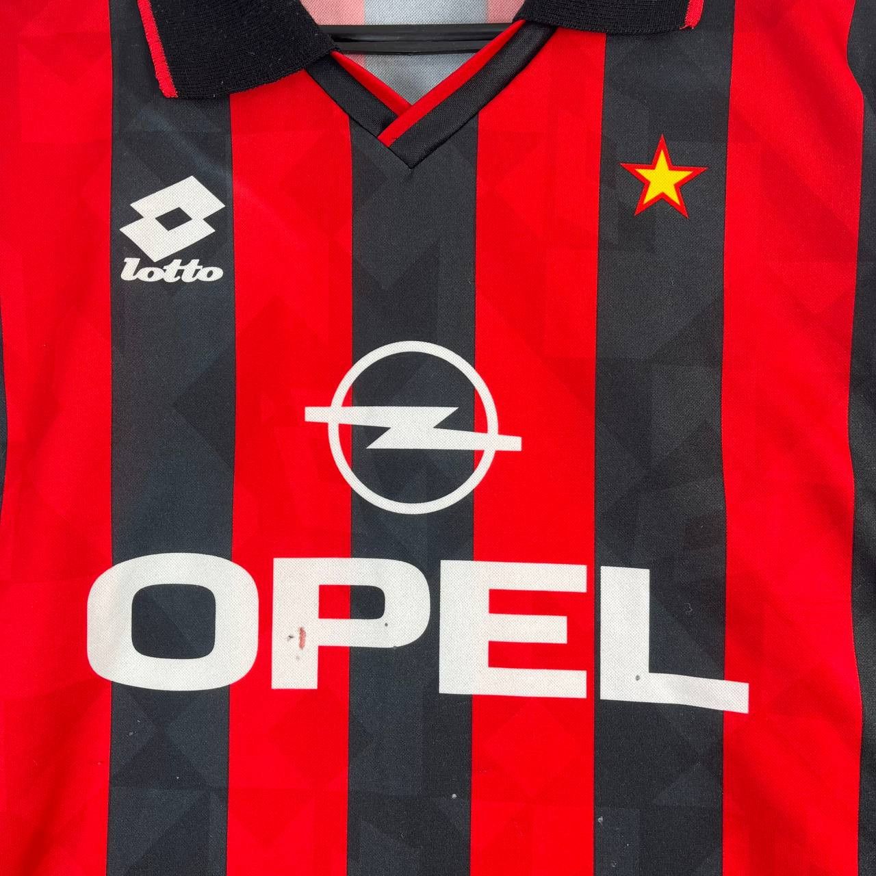 Lotto Sport AC Milan 1996 1997 Home Shirt Jersey Lotto Opel Size L Size US L / EU 52-54 / 3 - 2 Thumbnail
