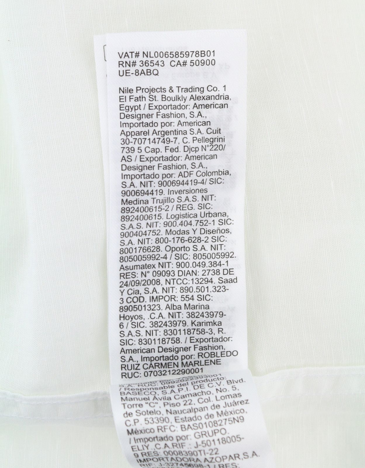 Calvin Klein M White Linen Blend Spread Neck 87675 Size US M / EU 48-50 / 2 - 9 Thumbnail