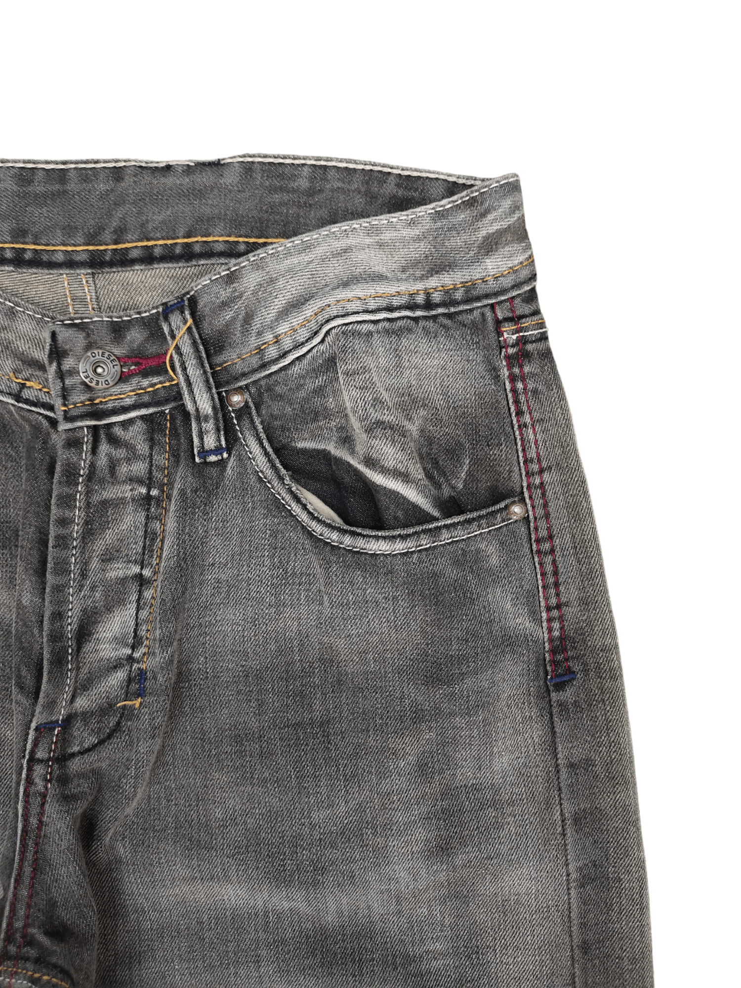 Diesel Wide Leg Jeans Diesel Stone Wash Denim Loose Y2k Streetwear Size US 31 - 11 Thumbnail