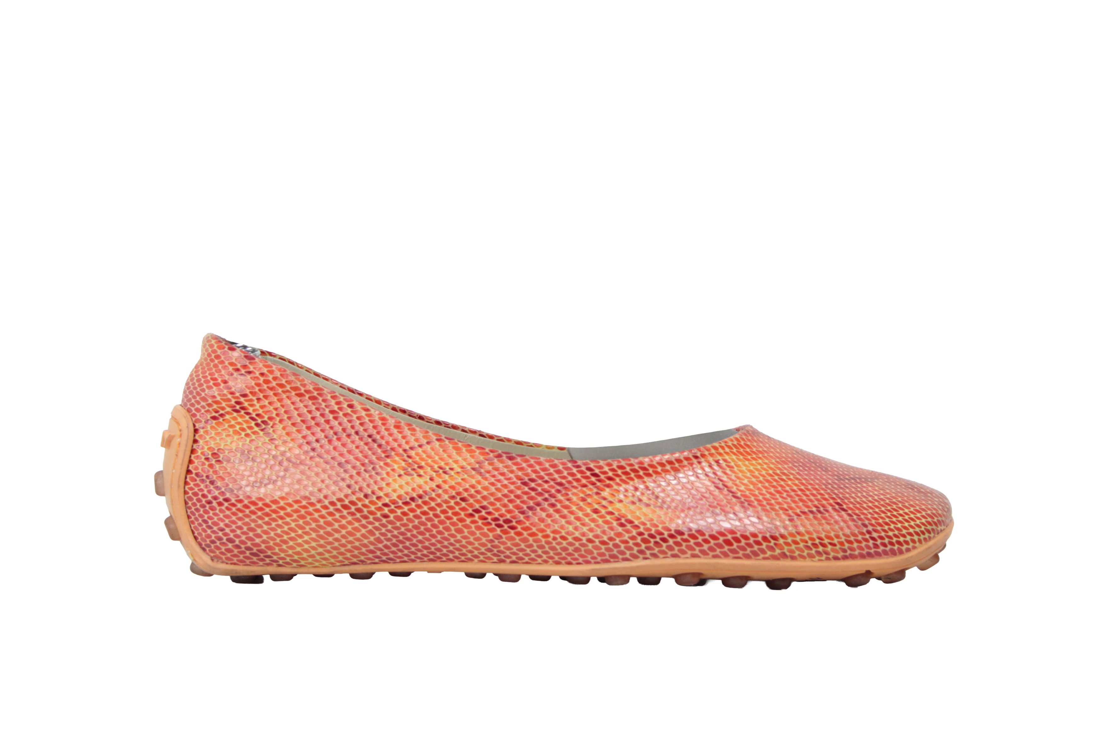 DKNY 00S Y2K Snake Skin Print Ballerina Boat Shoes Vintage Size US 6 / IT 36 - 1 Thumbnail