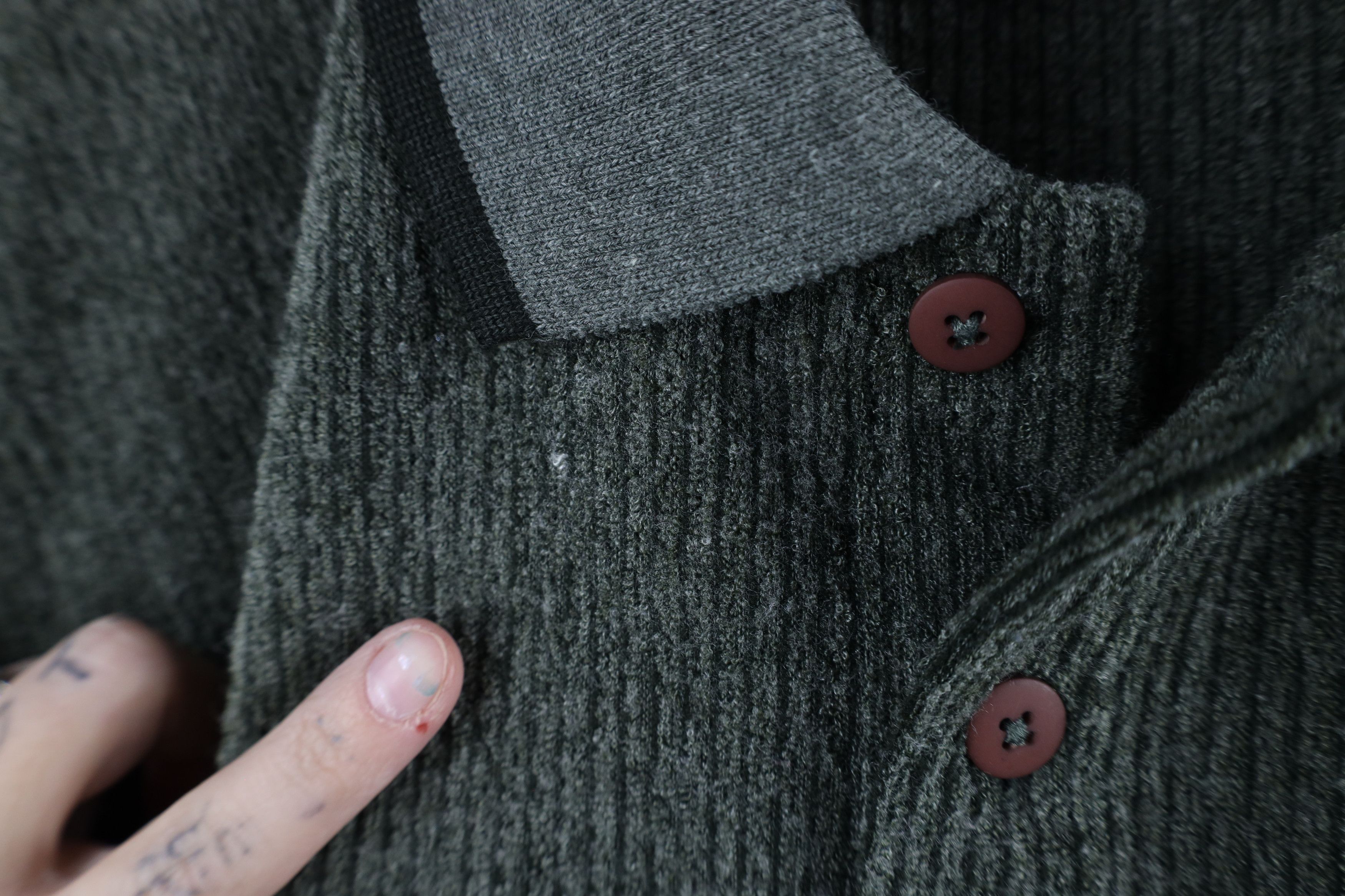 Vintage Vintage 90s Streetwear Fleece Collared Pullover Sweater Size US L / EU 52-54 / 3 - 6 Thumbnail