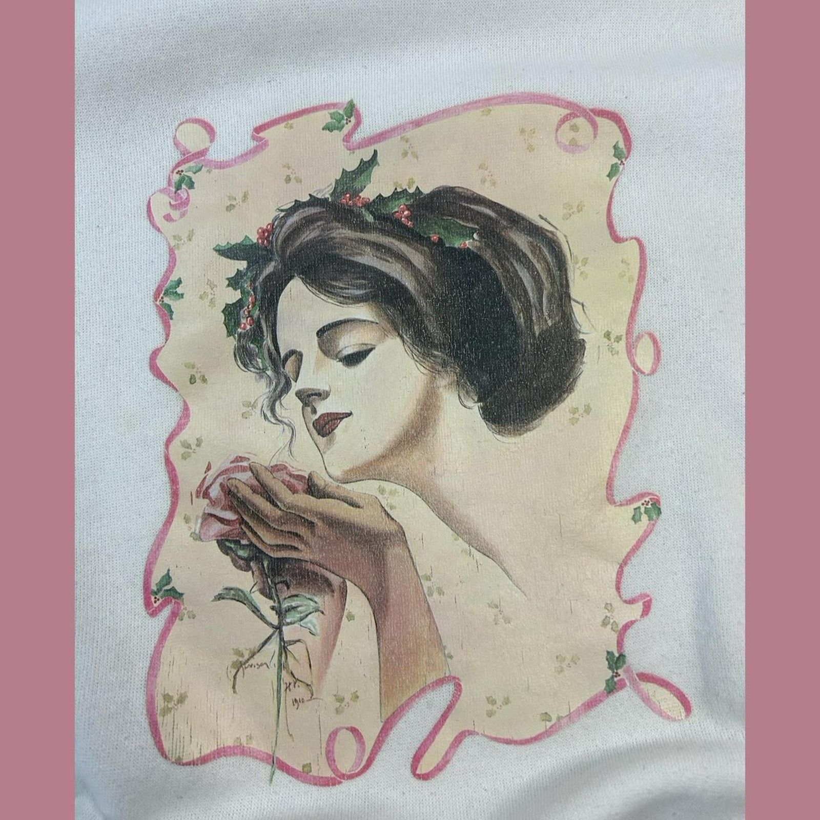Hanes Vintage crewneck sweatshirt 90s portrait sz L Size L / US 10 / IT 46 - 2 Thumbnail