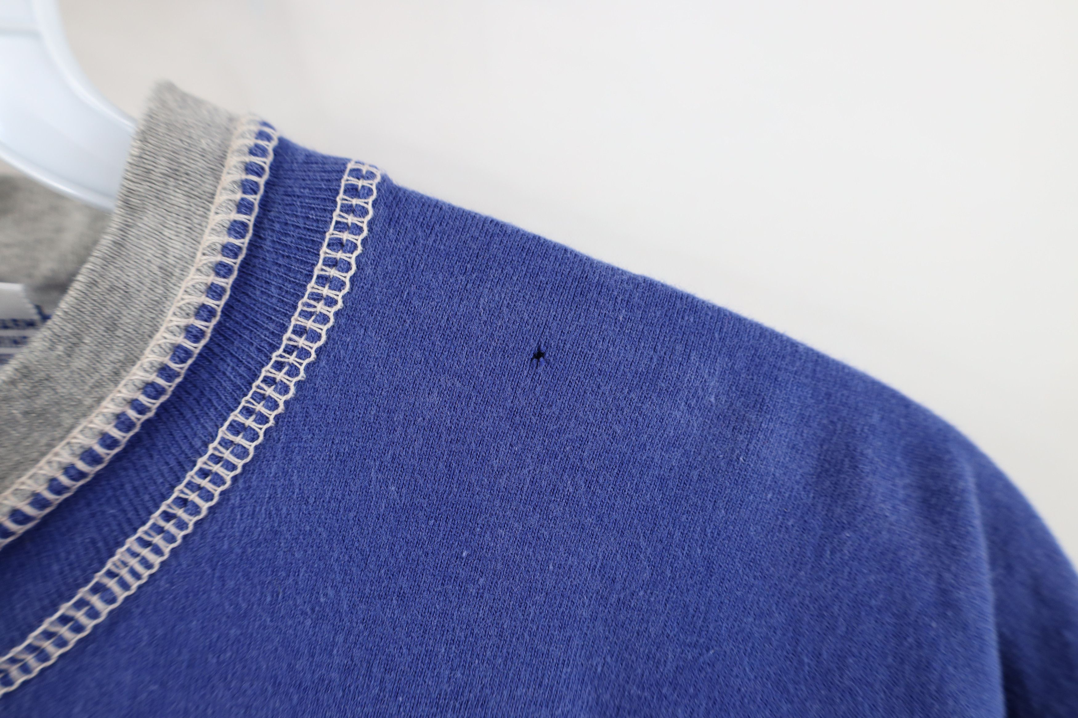 Vintage Vintage 90s MLB Baseball Faded Layered Henley T-Shirt Blue Size US L / EU 52-54 / 3 - 4 Thumbnail