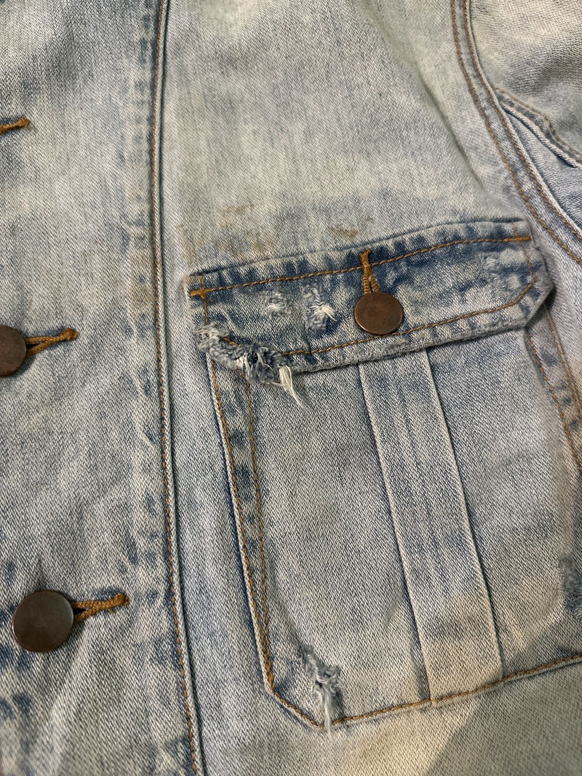 One Teaspoon faded/distressed MARXONETEASPOON denim jacket. Size US XS / EU 42 / 0 - 8 Thumbnail