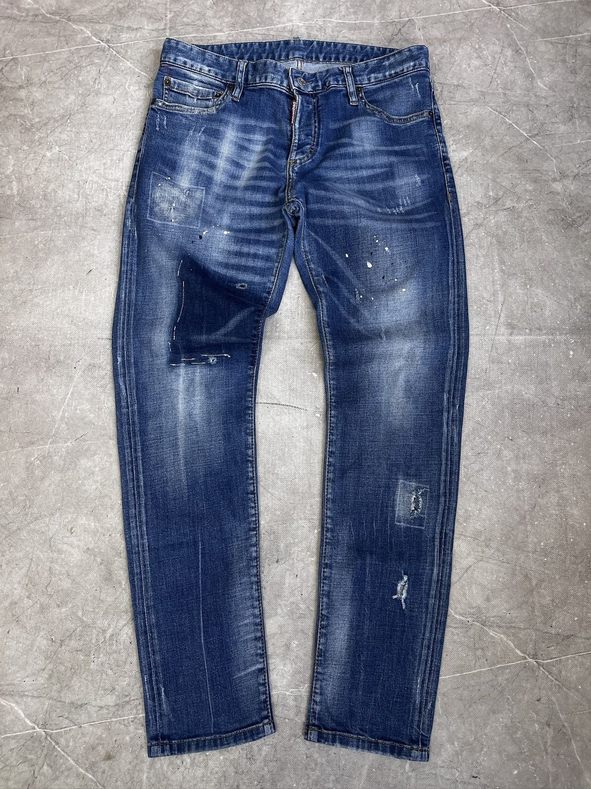 Dsquared2 Daquared D2 distressed luxury jeans hype Size US 32 / EU 48 - 1 Thumbnail