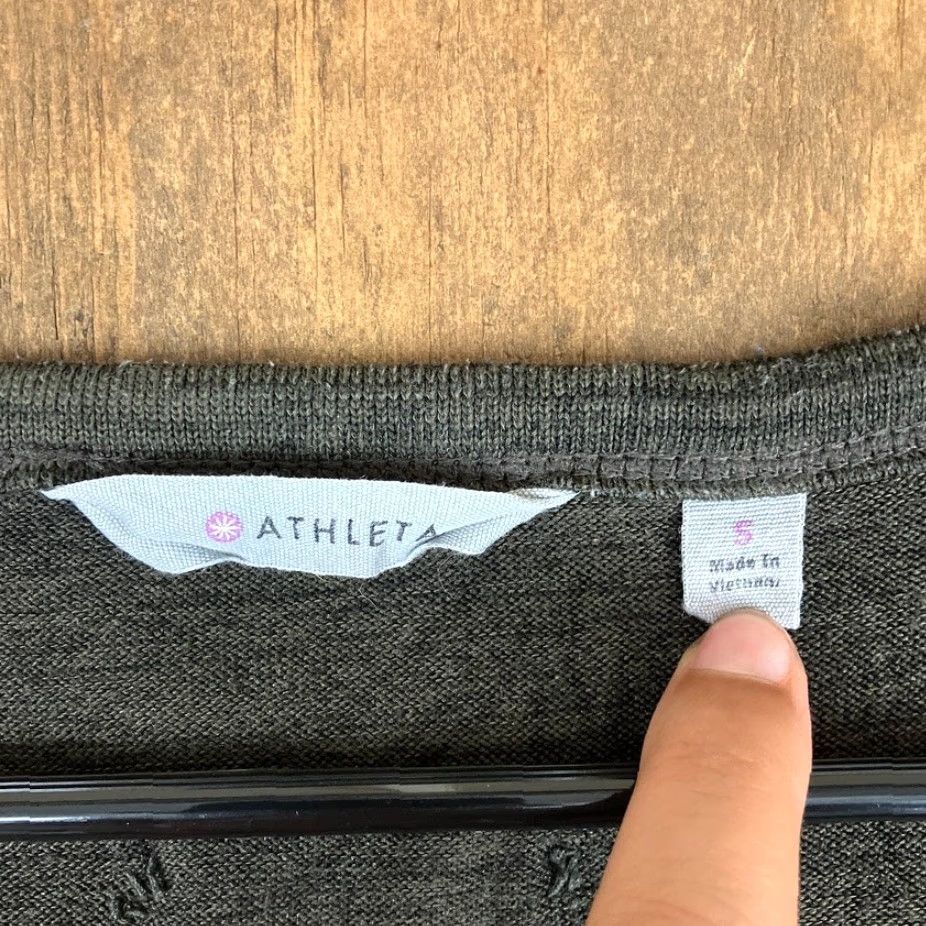 Athleta Athleta Women Sweatshirt Green Scoop Neck Pullover Kangaroo Pocket S Size S / US 4 / IT 40 - 6 Thumbnail