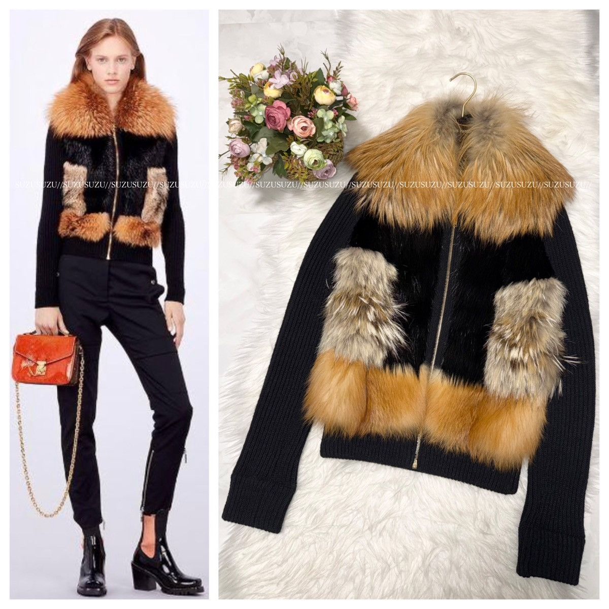 Louis Vuitton Authentic Louis Vuitton Fox/Coyote/Beaver Knit Fur Jacket S Size S / US 4 / IT 40 - 1 Thumbnail