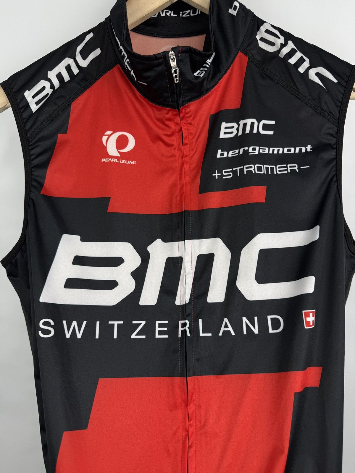 Motorola 🇨🇭 Pearl Izumi Switzerland BMC Bergamont Cycling Jersey Size US S / EU 44-46 / 1 - 5 Thumbnail