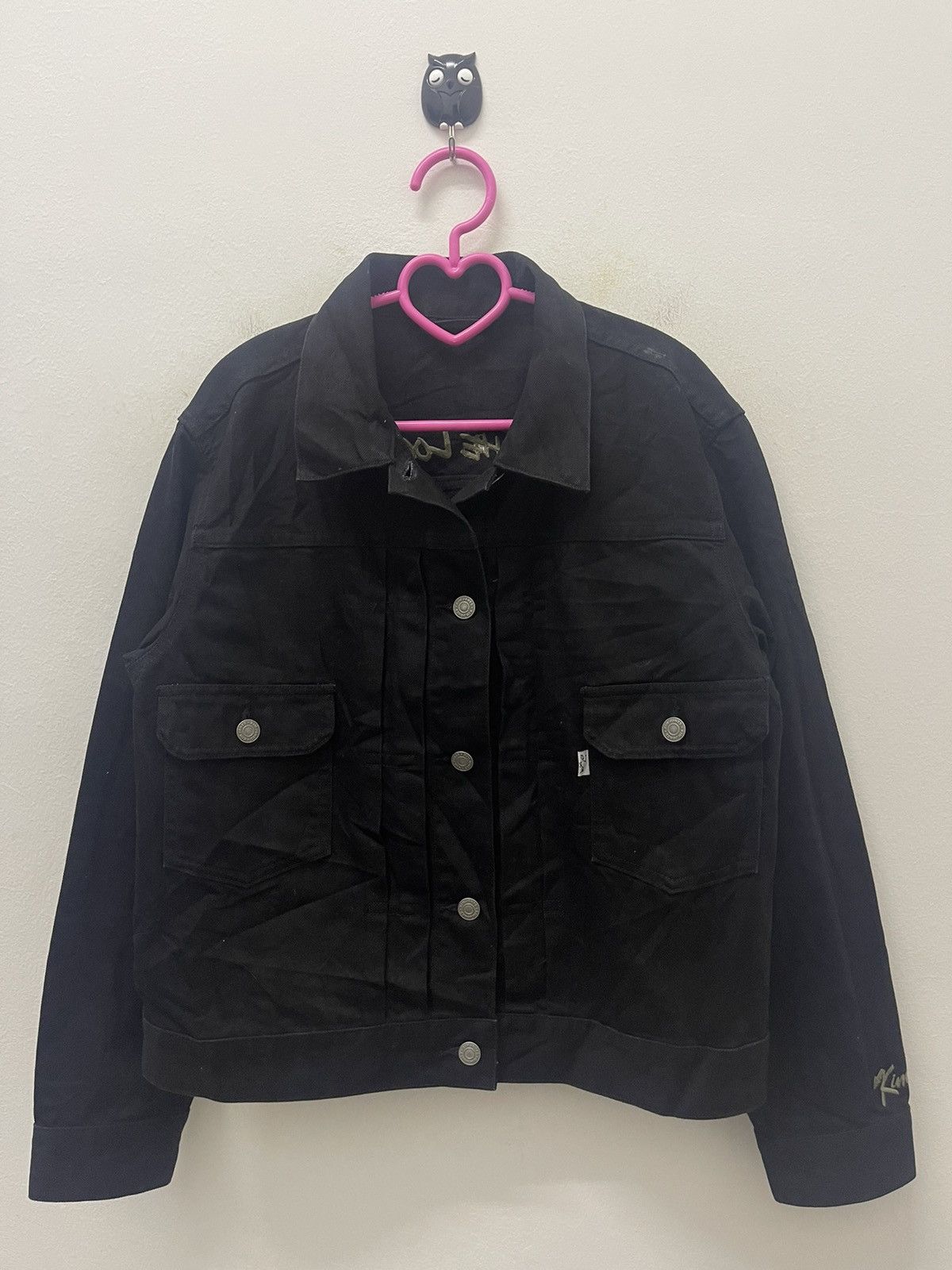 GU × Kim Jones Rare KIM JONES X GU SS18 SS02 Embroidered Denim Jacket Size US L / EU 52-54 / 3 - 7 Thumbnail