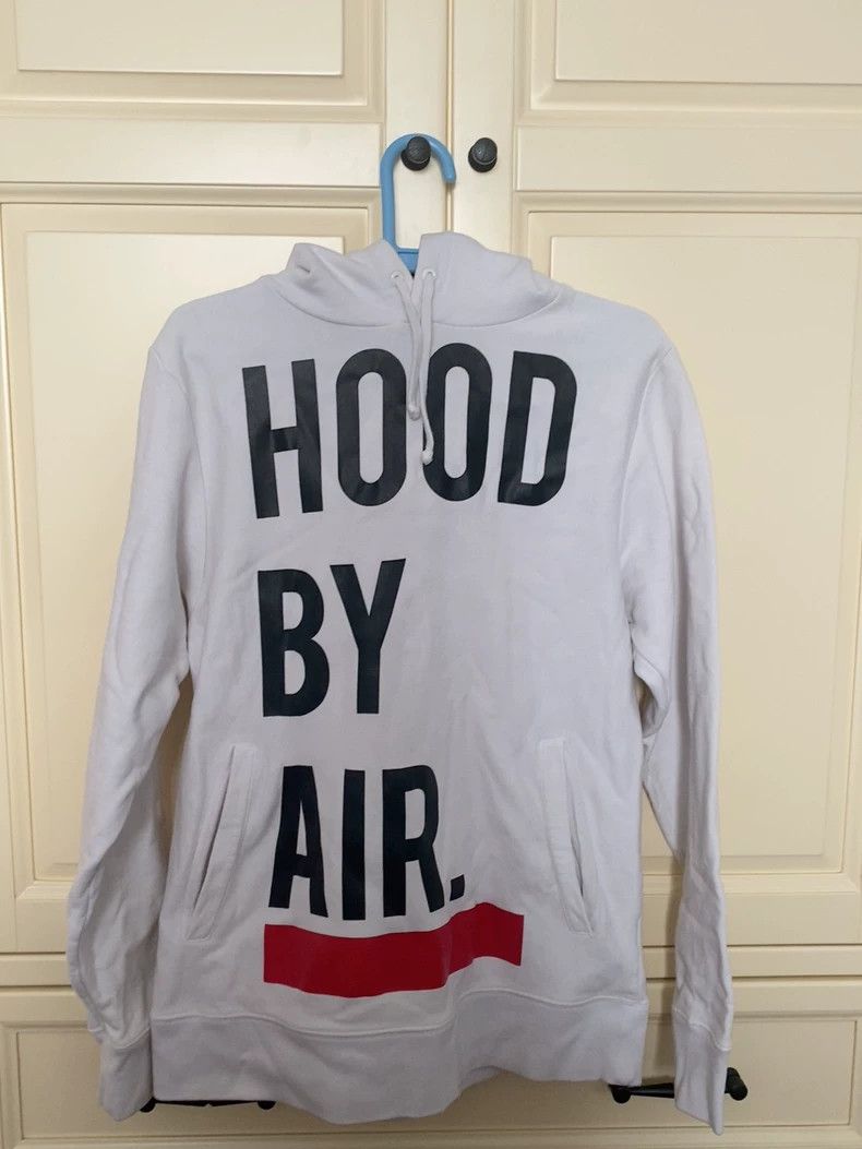 Hood By Air White Hooded Sweatshirt by HBA Size US S / EU 44-46 / 1 - 1 Thumbnail