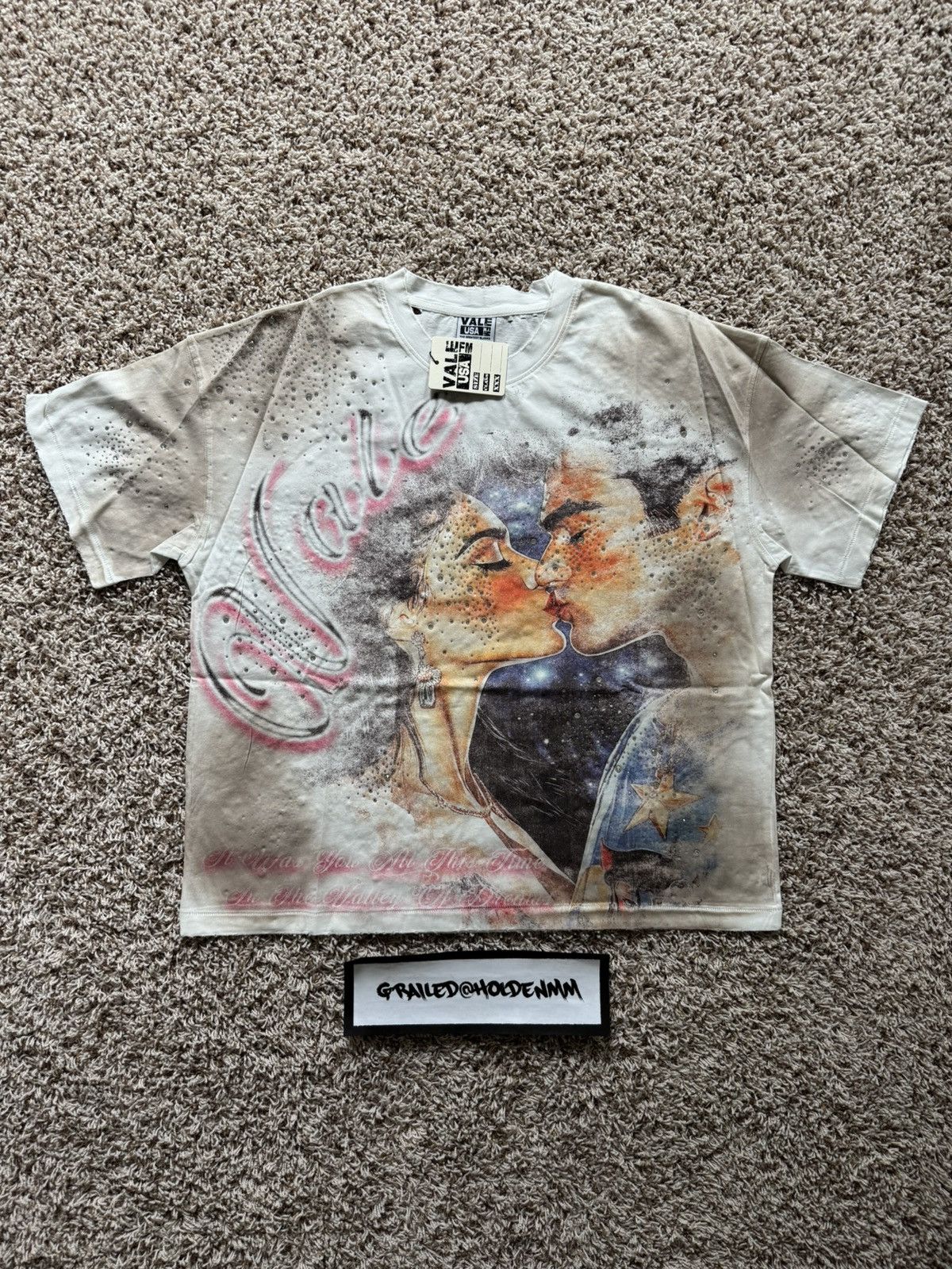 Vale Vale Forever Fated Yours Bling Tee White Valley Dreams Size US L / EU 52-54 / 3 - 1 Thumbnail