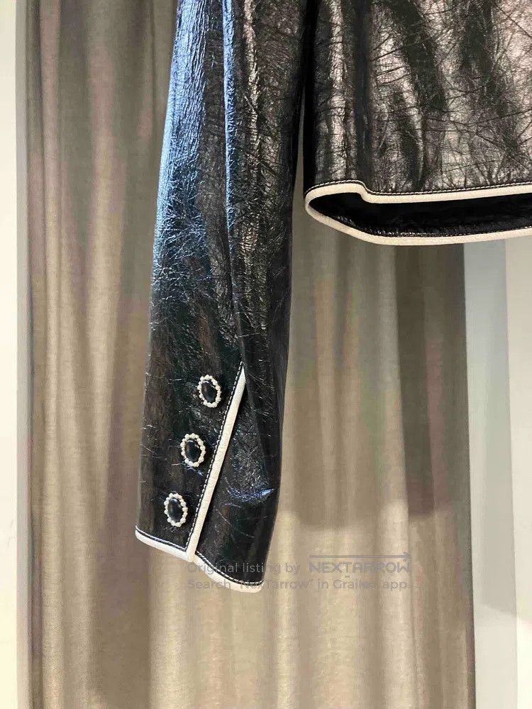 Chanel Chanel 21A black pearl buckle doll collar two pockets blac Size XXS / US 00 / IT 34 - 6 Thumbnail