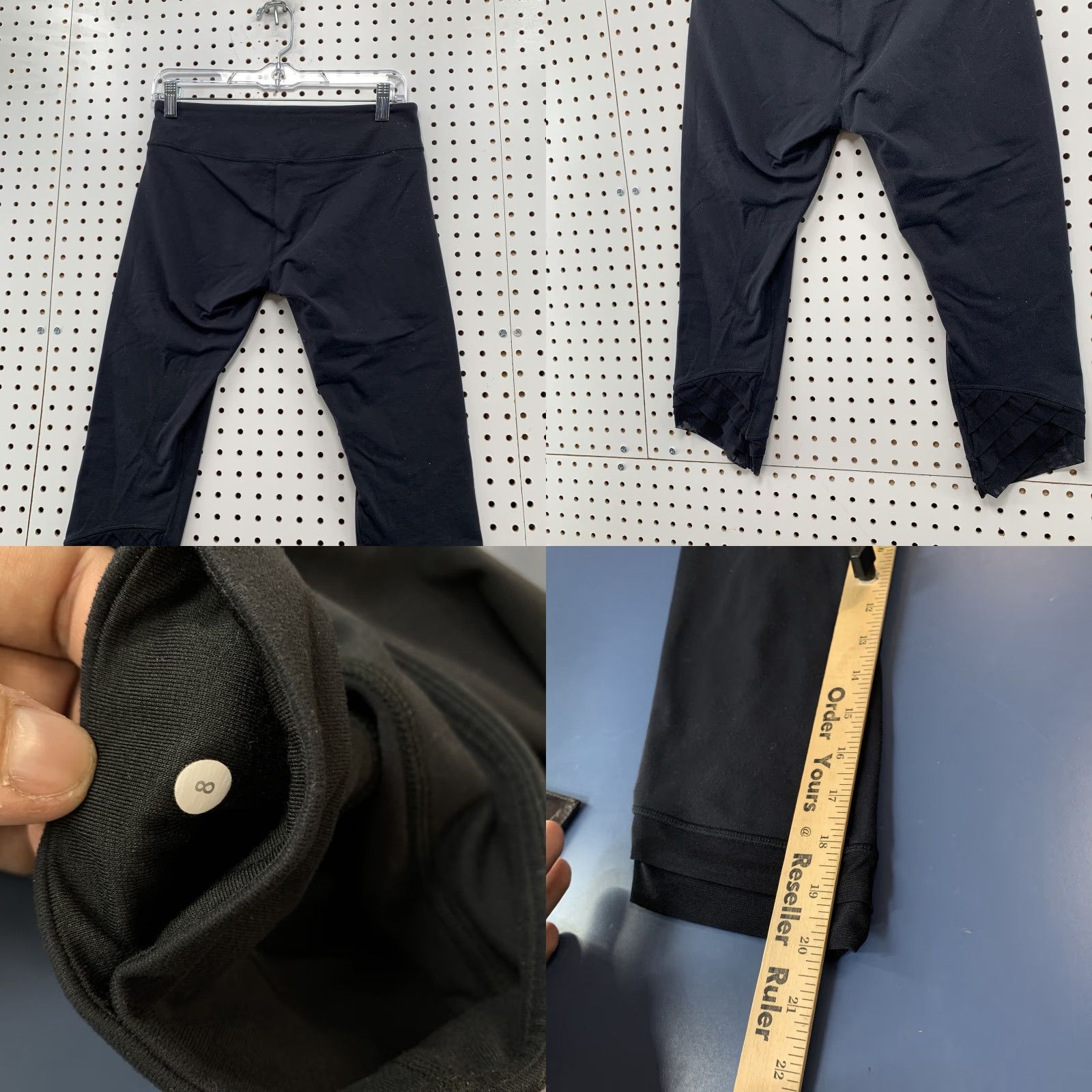Lululemon Lululemon Black Cropped Leggings Women's Size 8 Active Yoga Athleisure Size 30" / US 8 / IT 44 - 8 Thumbnail