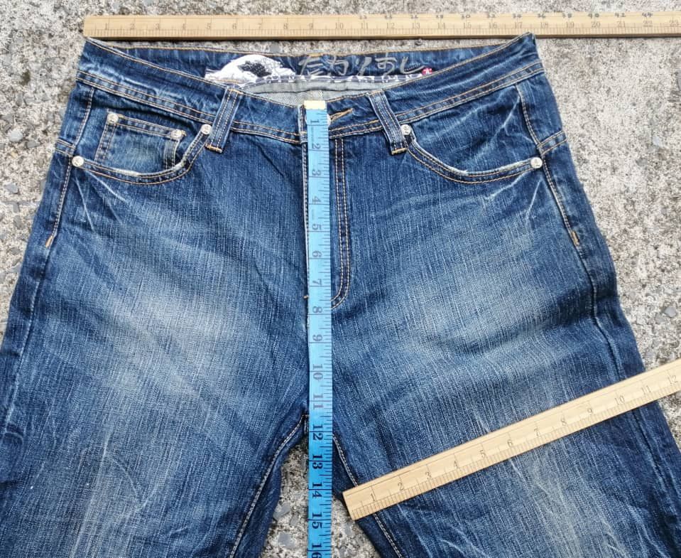 Japanese Brand Osaka Big Train Nice Design Embroidered Denim Jeans Size US 34 / EU 50 - 3 Thumbnail