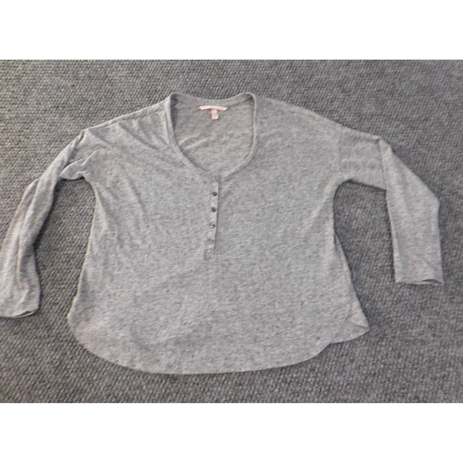 Victoria's Secret Victoria's Secret Pajama Top Womens XS Gray Plaid Long Sleeve Camisole Cotton Polyester Nightwear Size XS / US 0-2 / IT 36-38 - 4 Thumbnail