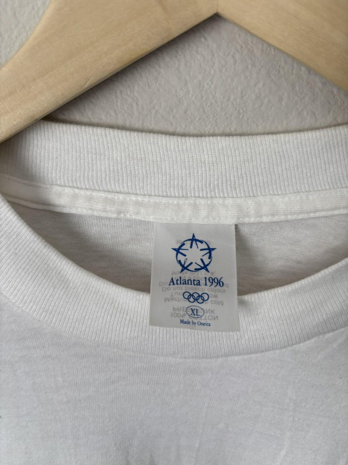Vintage 1996 Vintage Atlanta Olympics Cotton T- 1 Shirt Size US M / EU 48-50 / 2 - 2 Thumbnail