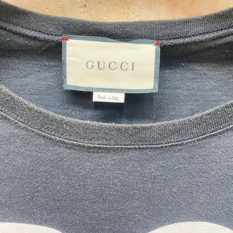 Gucci Gucci Size XXXS Black Billy Idol letter print long short s Size US XXS / EU 40 - 3 Thumbnail
