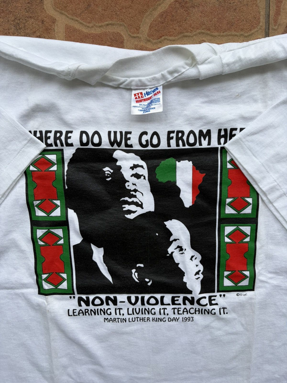 Hanes Vintage MLK Jr. tshirt Size US XL / EU 56 / 4 - 2 Thumbnail