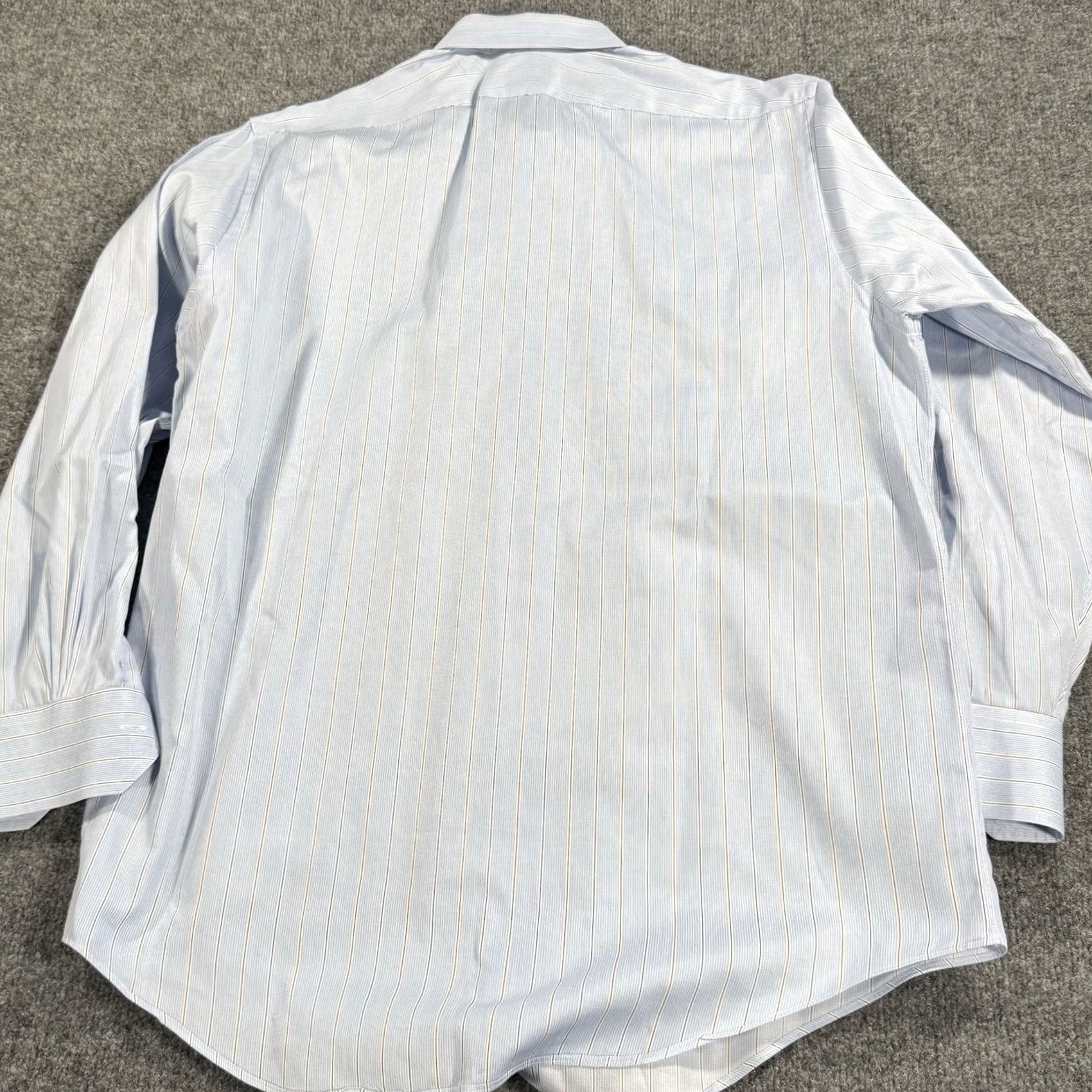 Brooks Brothers VINTAGE Brooks Brothers Shirt Mens 16 33 Blue Striped Long Sleeve Pocket USA Italy Regular Size US L / EU 52-54 / 3 - 4 Thumbnail