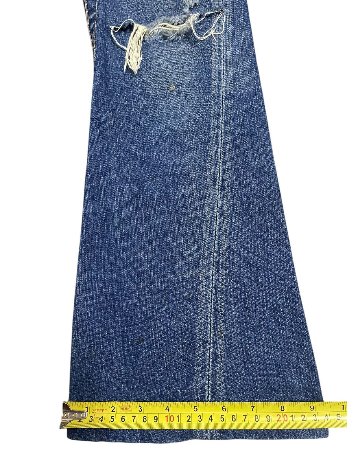 True Religion Vintage True Religion Blue Wash Distressed Bootcut Jeans Size US 28 / EU 44 - 16 Thumbnail