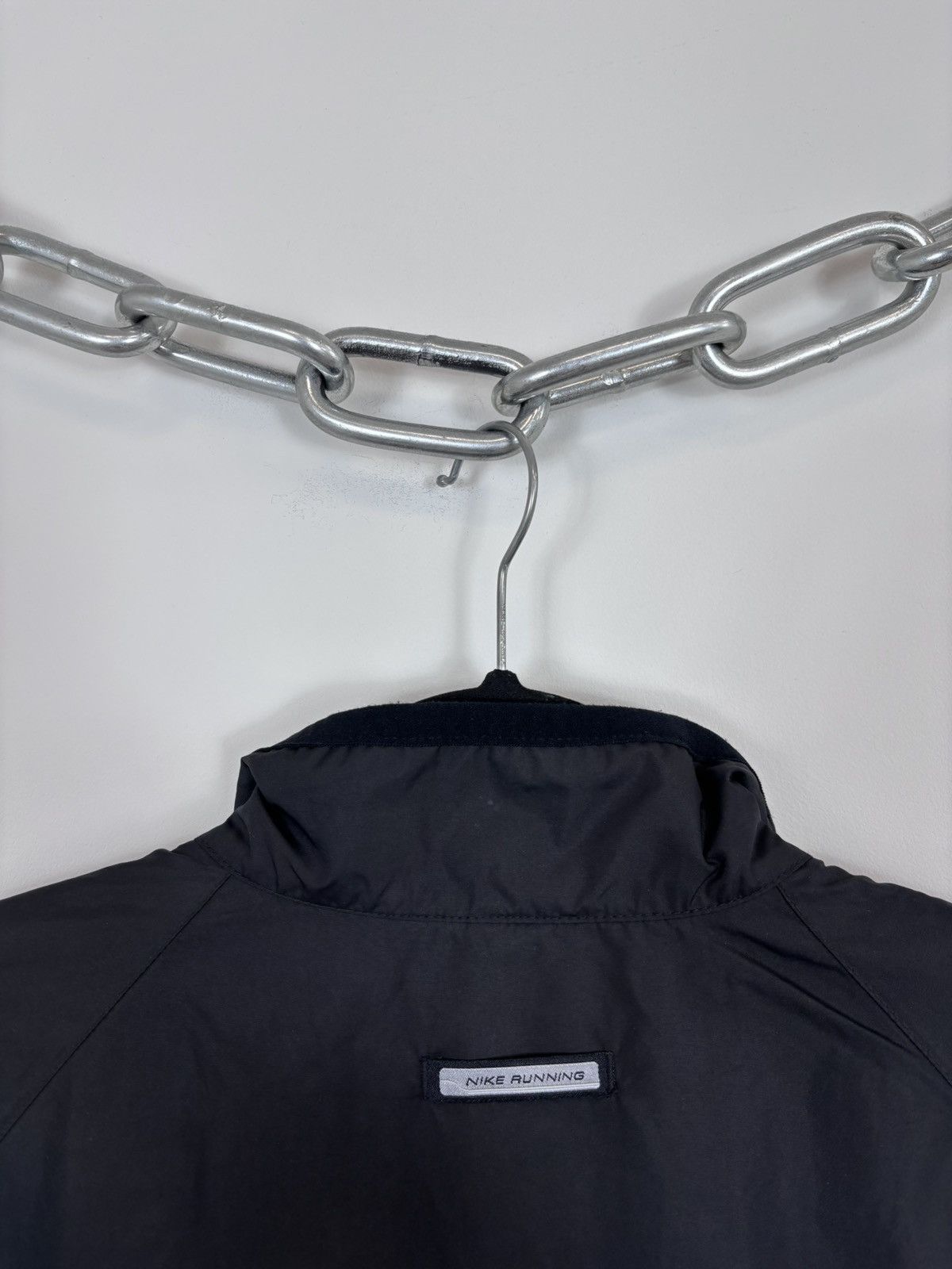 Nike Vintage 1990s Nike Y2K Black Swoosh Hype Anorak Jacket Size US L / EU 52-54 / 3 - 14 Thumbnail