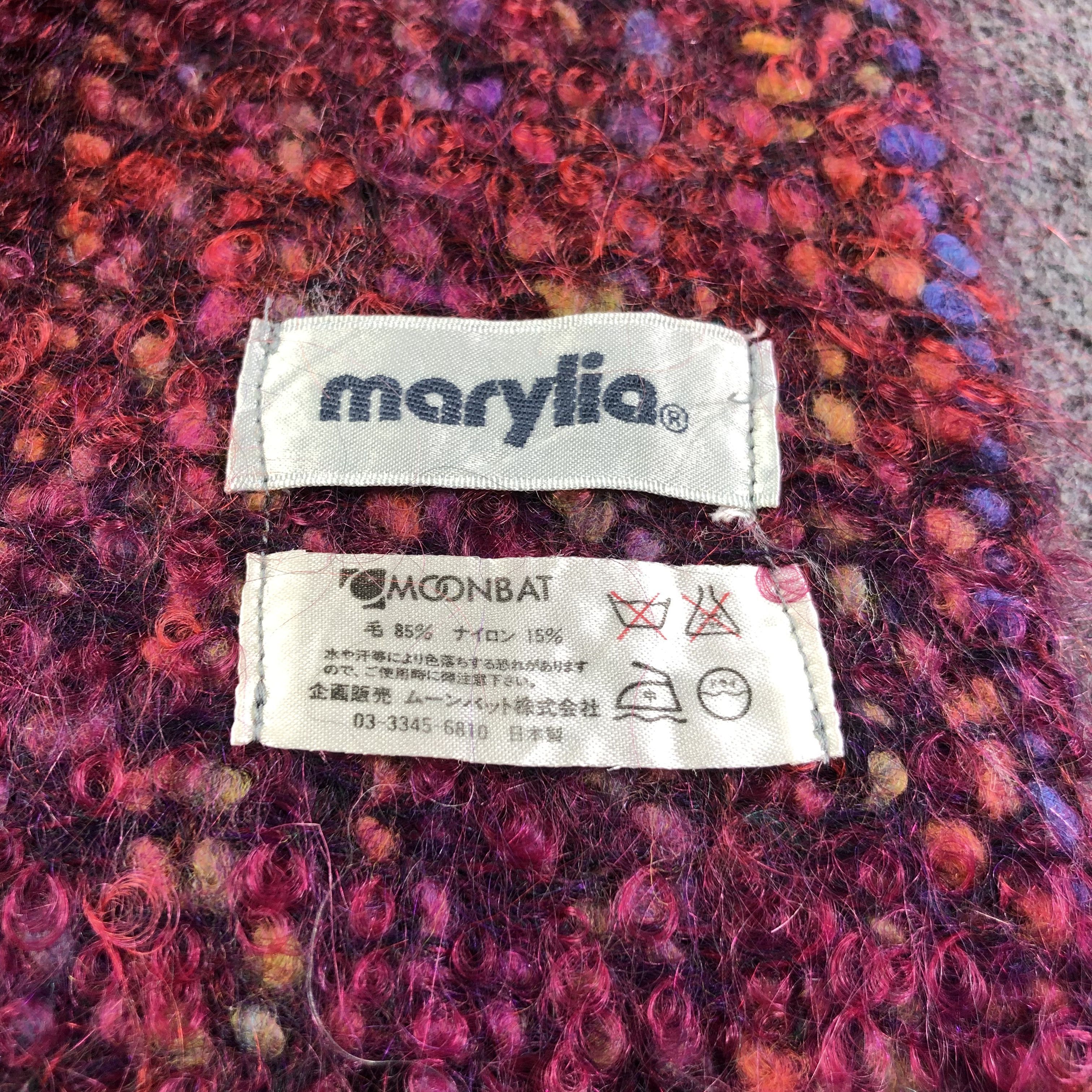 Japanese Brand Marylia Wool Scarf Muffler V1203 Size ONE SIZE - 4 Thumbnail