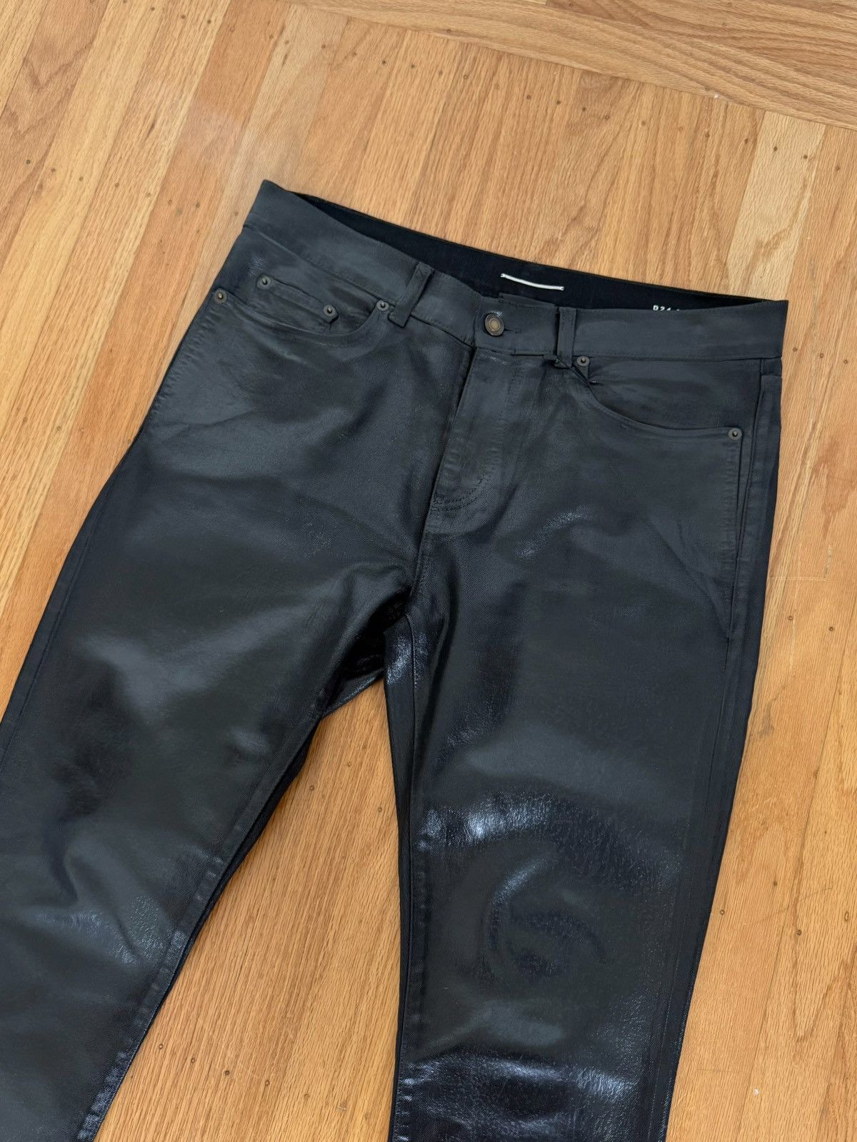 Saint Laurent Paris SAINT LAURENT FW20 OIL WAX DENIM Size US 31 - 4 Thumbnail