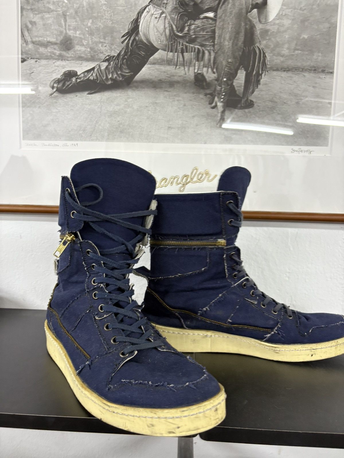 KMRii KMRii GOA LGB cyberpunk rick owen designer high top Size US 11 / EU 44 - 8 Thumbnail