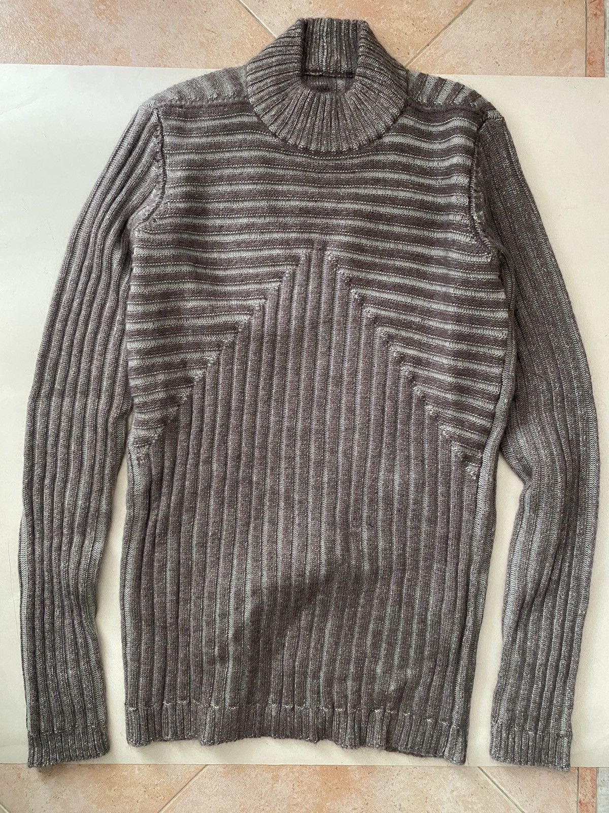 Rick Owens [80% OFF] Rick Owens brown ribbed knit Size US M / EU 48-50 / 2 - 1 Thumbnail