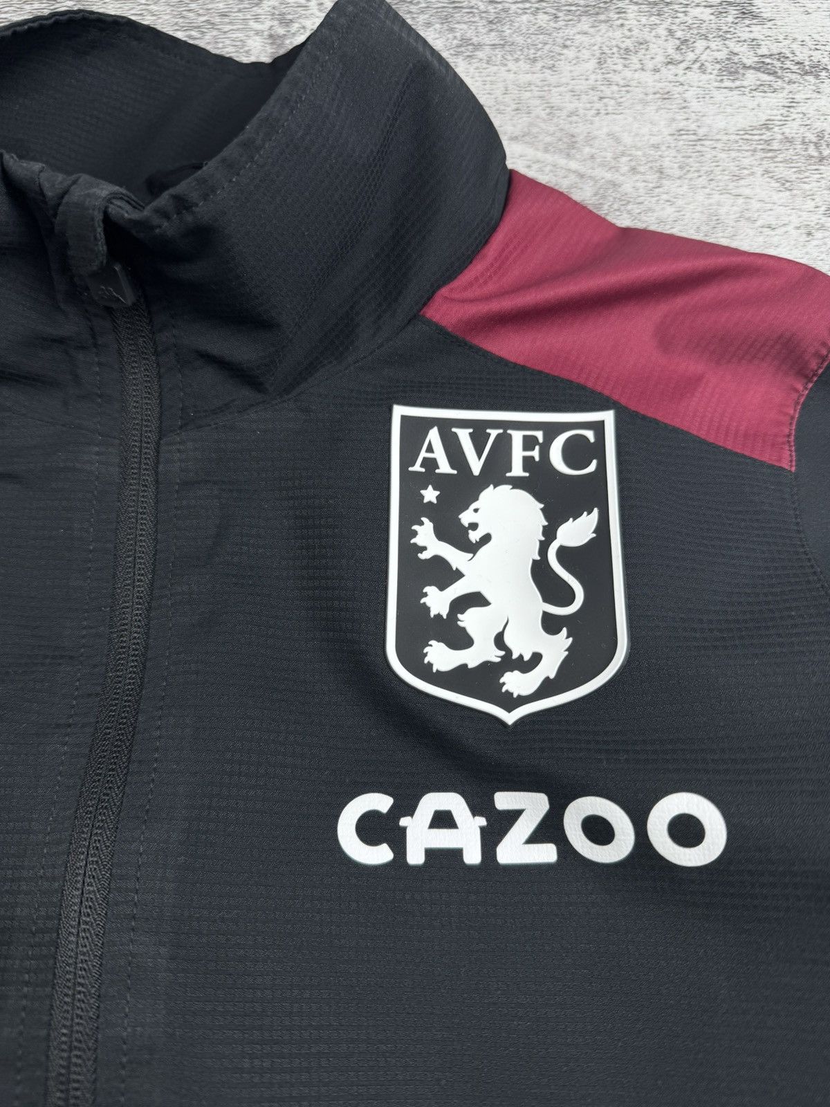 Kappa Aston Villa #35 Player Issue Match Worn Soccer Light Track Jacket Windbreaker Size US S / EU 44-46 / 1 - 7 Thumbnail