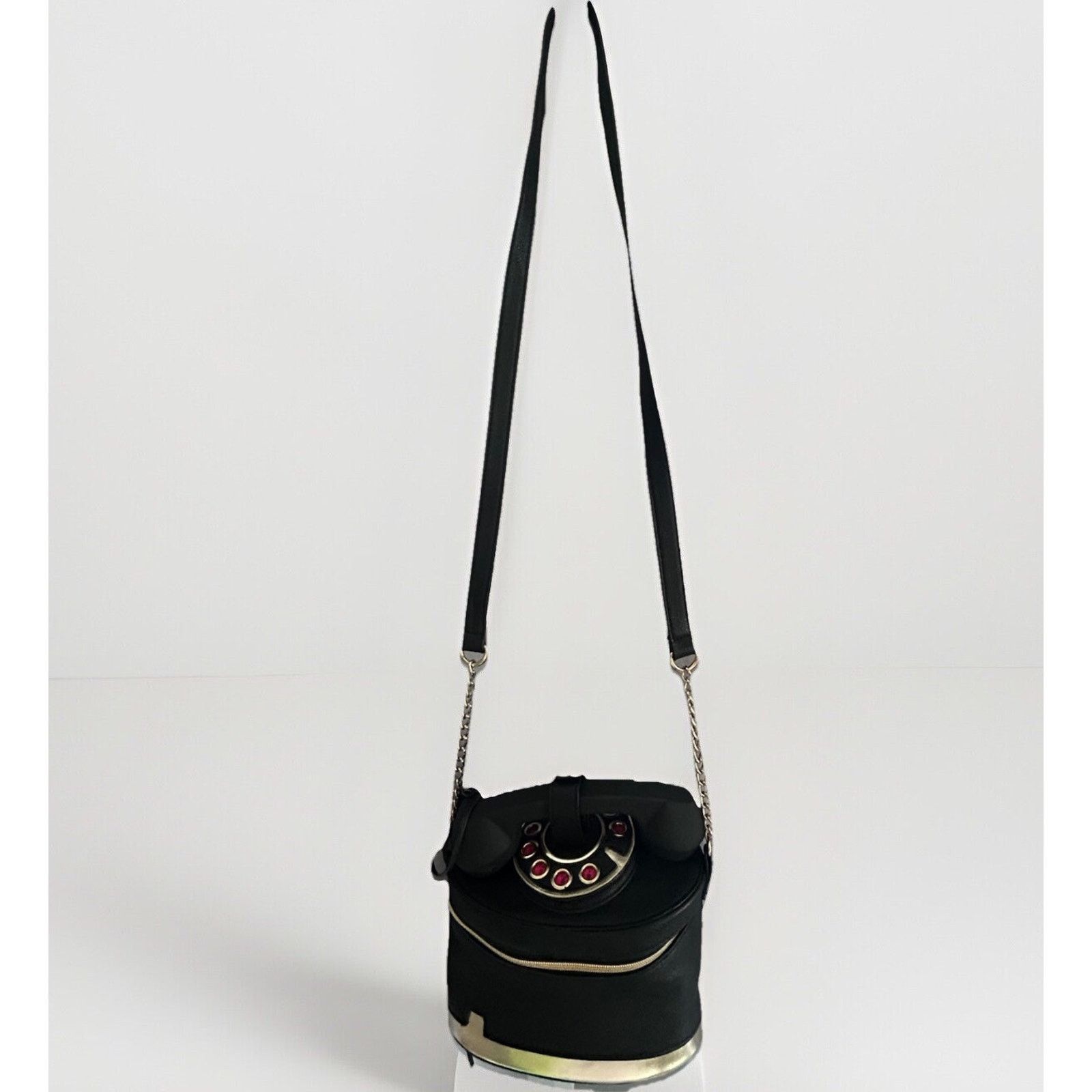 Betsey Johnson Betsey Johnson Telephone Bag BLACK Shoulder Crossbody Purse Size ONE SIZE - 5 Thumbnail