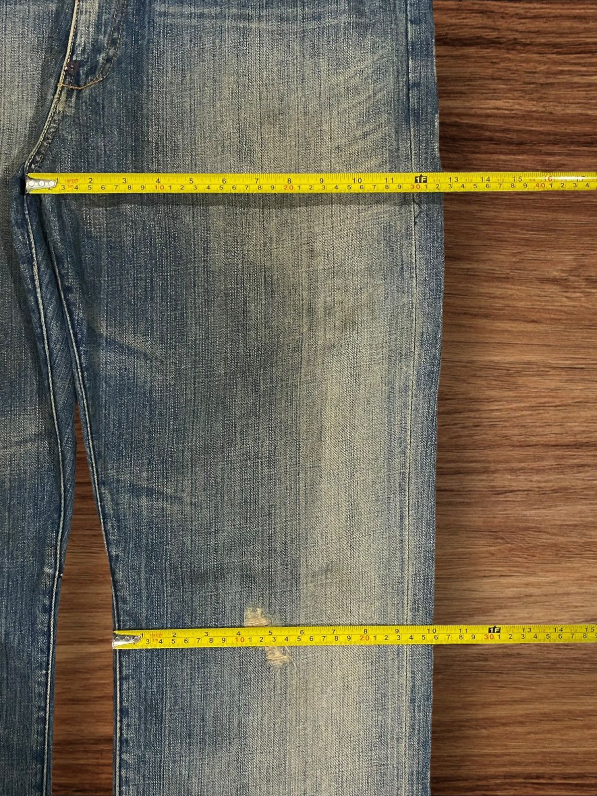 Artful Dodger ⚡️Baggy⚡️Artful Dodgers Distressed Blue Wash Streetwear Jeans Size US 36 / EU 52 - 17 Thumbnail