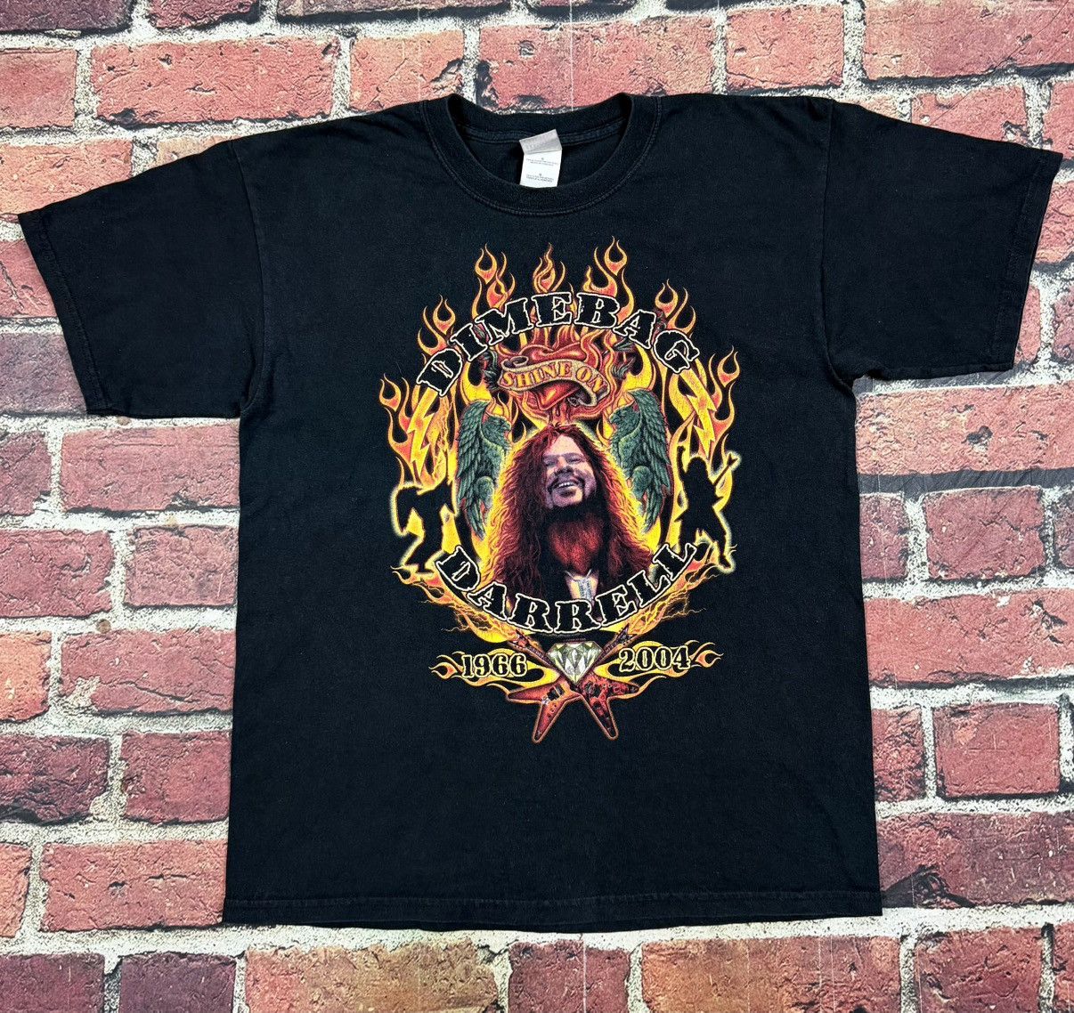 Band Tees Vintage Dimebag Darrell Memorial Shine On Pantera Dirtbag Size US L / EU 52-54 / 3 - 1 Thumbnail