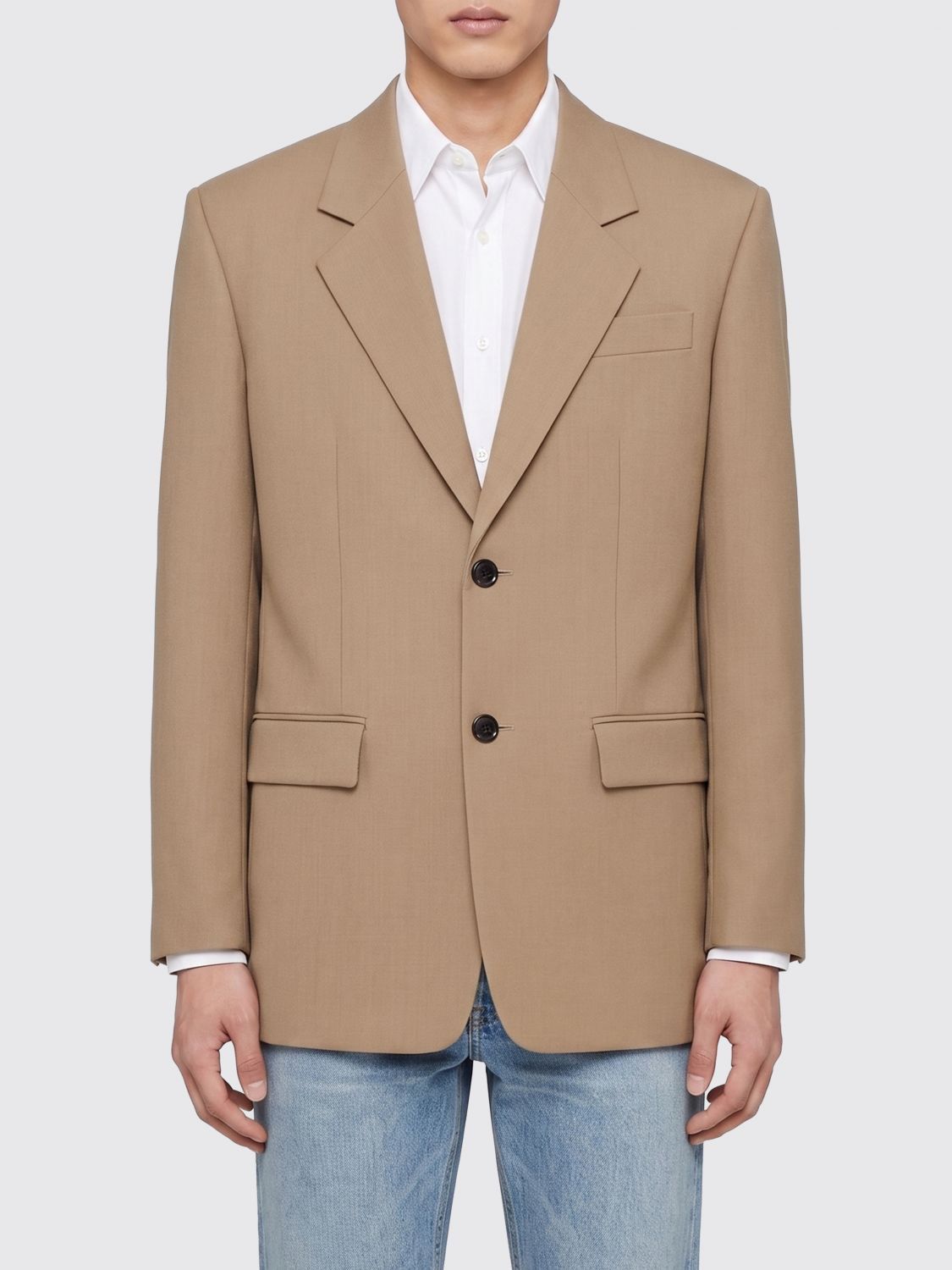 Saint Laurent Paris Saint Laurent Jacket Men Beige Size US M / EU 48-50 / 2 - 1 Thumbnail