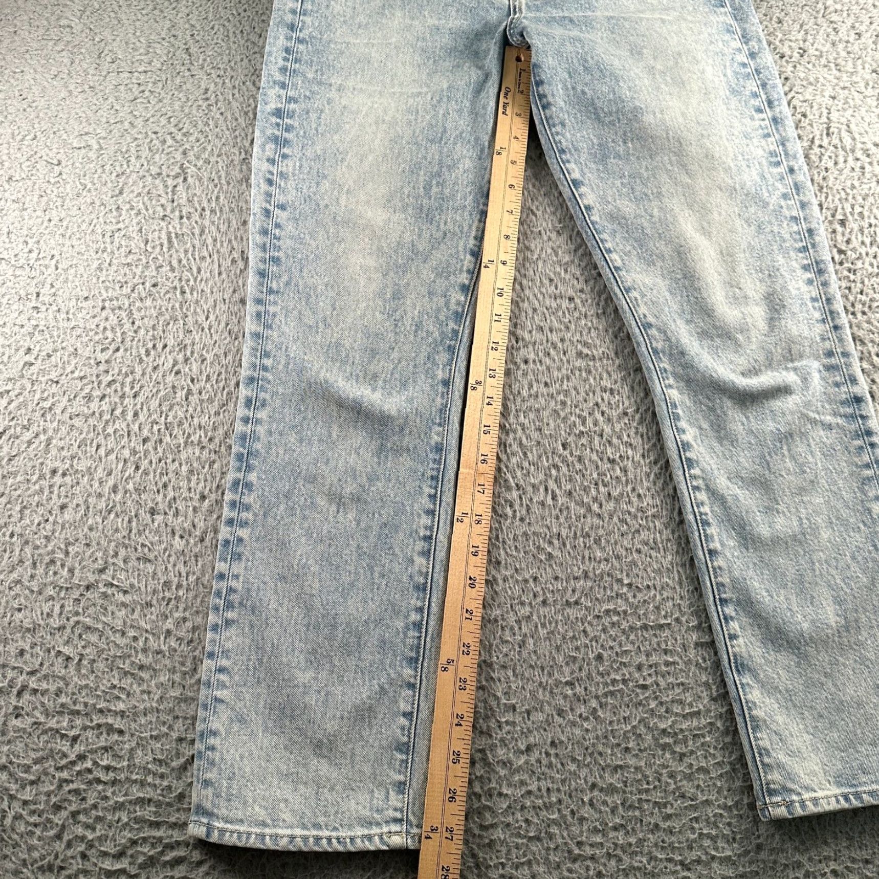 Veronica Beard VERONICA BEARD Alenah Jeans Womens 27 Slim Straight High Rise Light Blue Denim Size 27" / US 4 / IT 40 - 7 Thumbnail