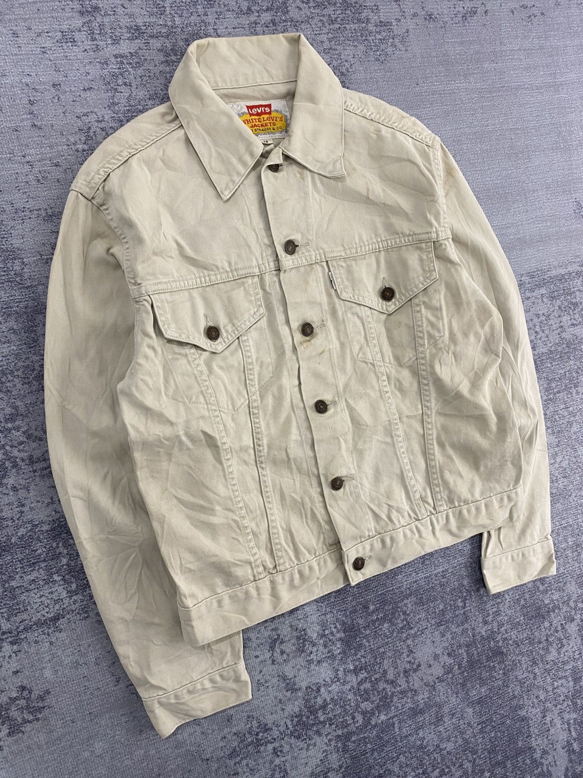 Levi's Vintage levis white jacket japan made Size US M / EU 48-50 / 2 - 7 Thumbnail