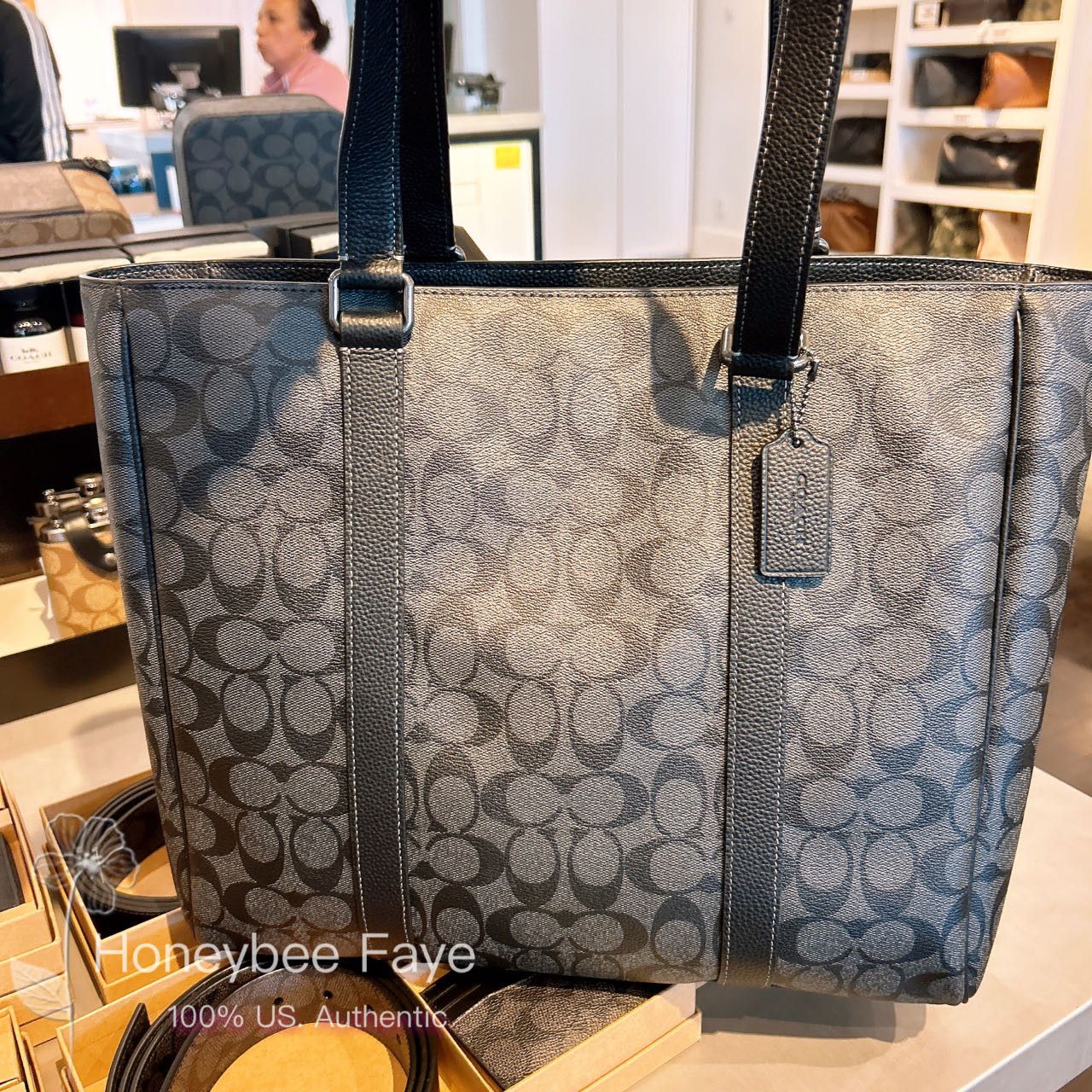 Coach Hudson Double Handle Tote Bag In Signature Canvas CB849 Size ONE SIZE - 1 Thumbnail