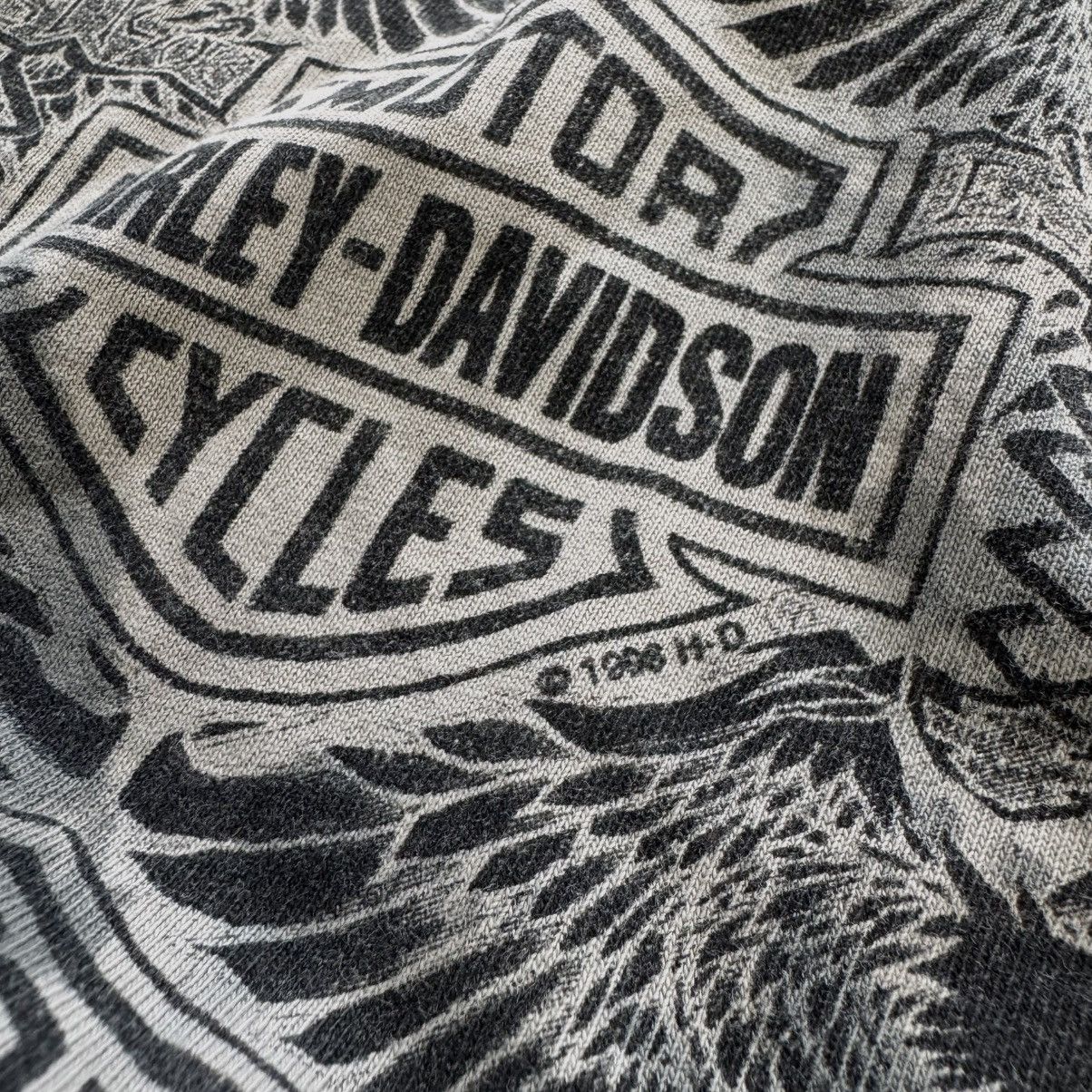 Harley Davidson Vintage 90s Harley Davidson Thrashed ERD Style Graphic Tee Size US L / EU 52-54 / 3 - 7 Thumbnail