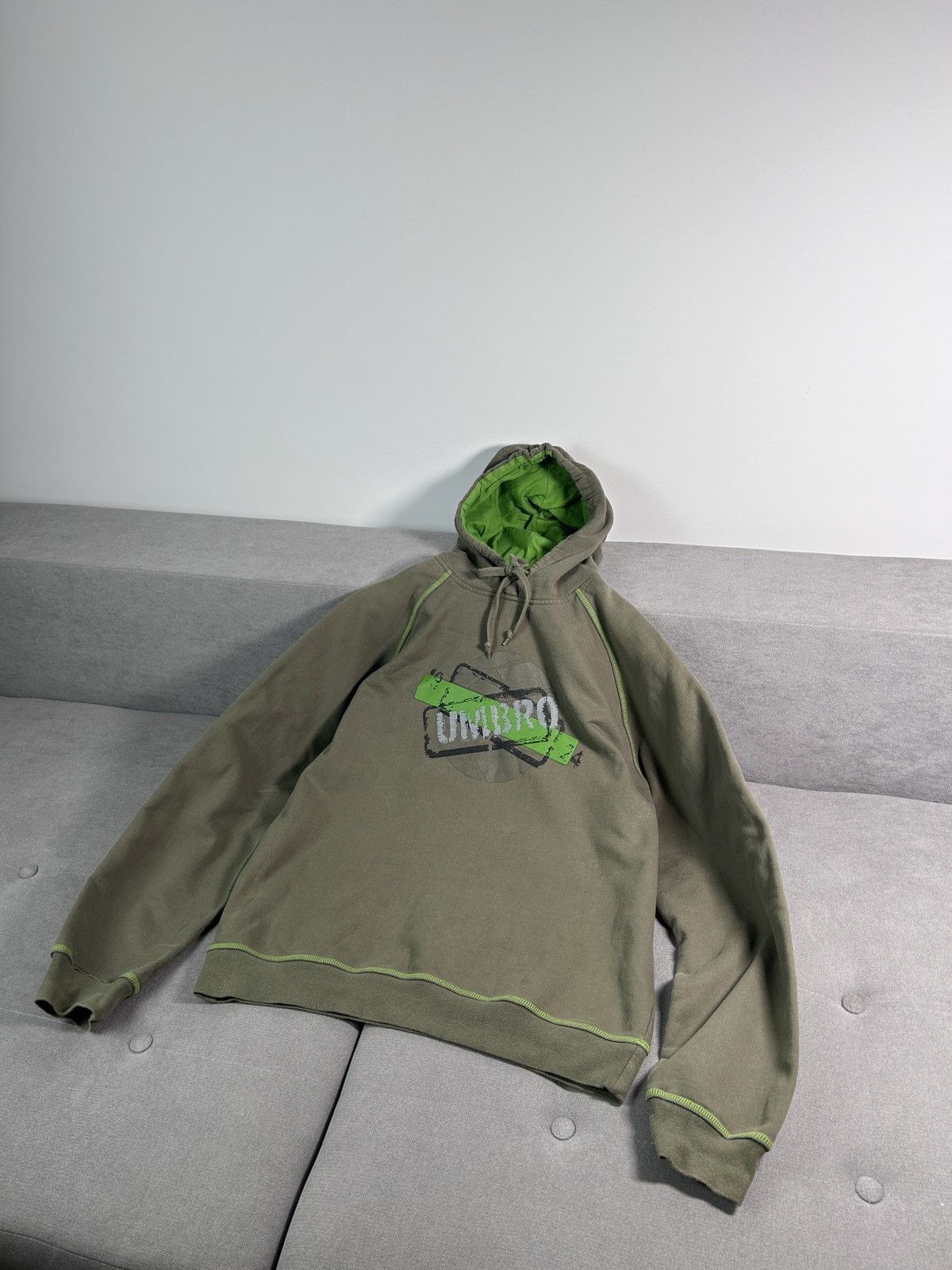 Umbro × Vintage Umbro black drill baggy vintage hoodie Size US M / EU 48-50 / 2 - 1 Thumbnail