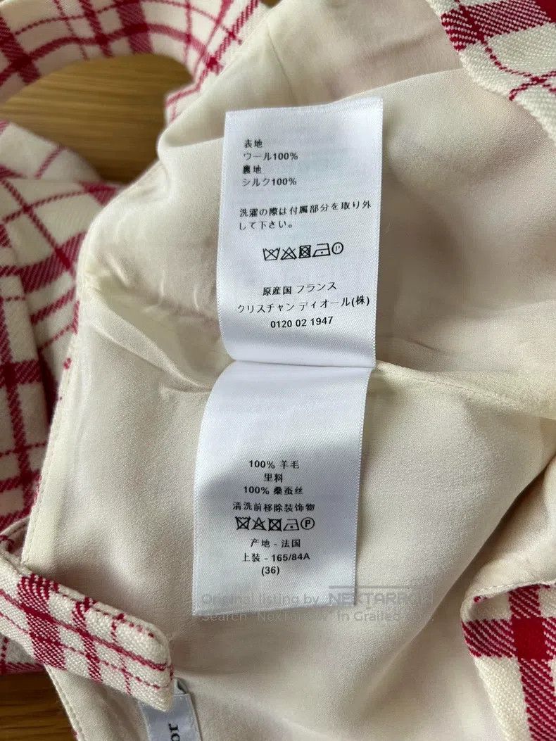 Dior Dior Red and white plaid strap dress Size XS / US 0-2 / IT 36-38 - 6 Thumbnail