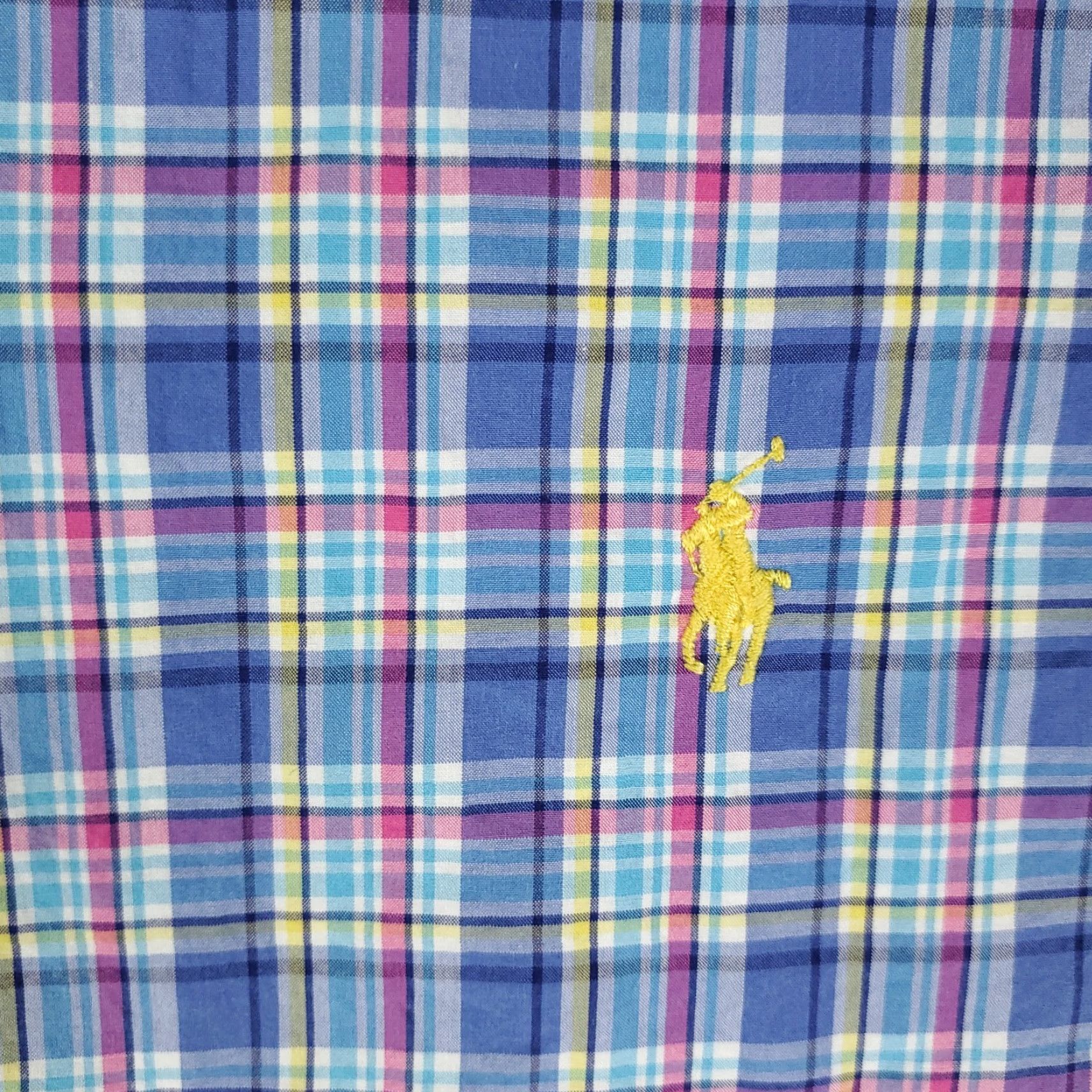 Ralph Lauren Ralph Lauren Shirt Mens 2XLT Blue Plaid Pony Button-Up Long Sleeve Casual Size US XXL / EU 58 / 5 - 2 Thumbnail