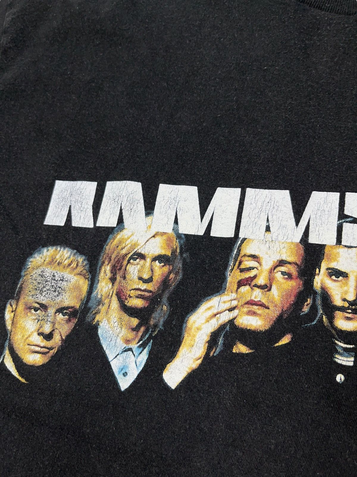 Band Tees Vintage 90s Rammstein Faces Sehnsucht T-shirt Industrial Size US XL / EU 56 / 4 - 3 Thumbnail