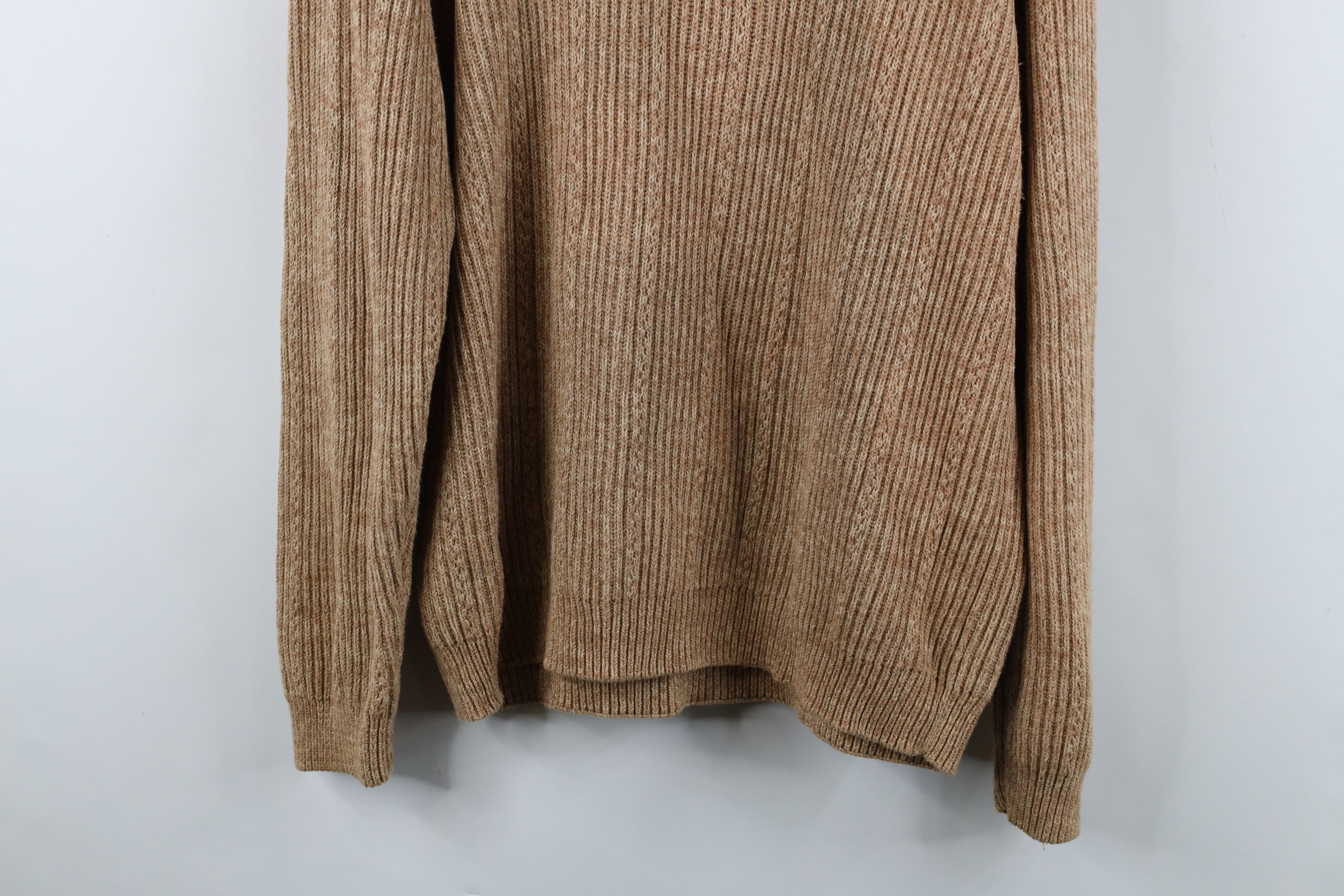 Chaps Vintage Chaps Cotton Ribbed Knit Crewneck Sweater Beige Size US L / EU 52-54 / 3 - 10 Thumbnail